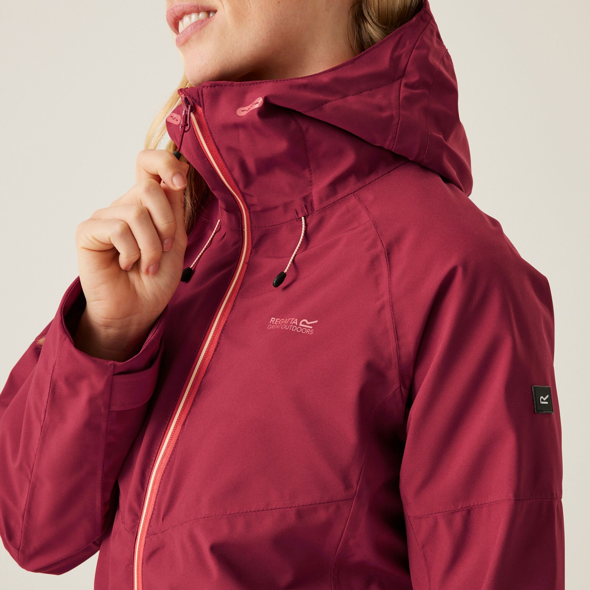 Women's Wentwood IX 3-in-1 Jacket | Rumba Red Peach Parfait Inner
