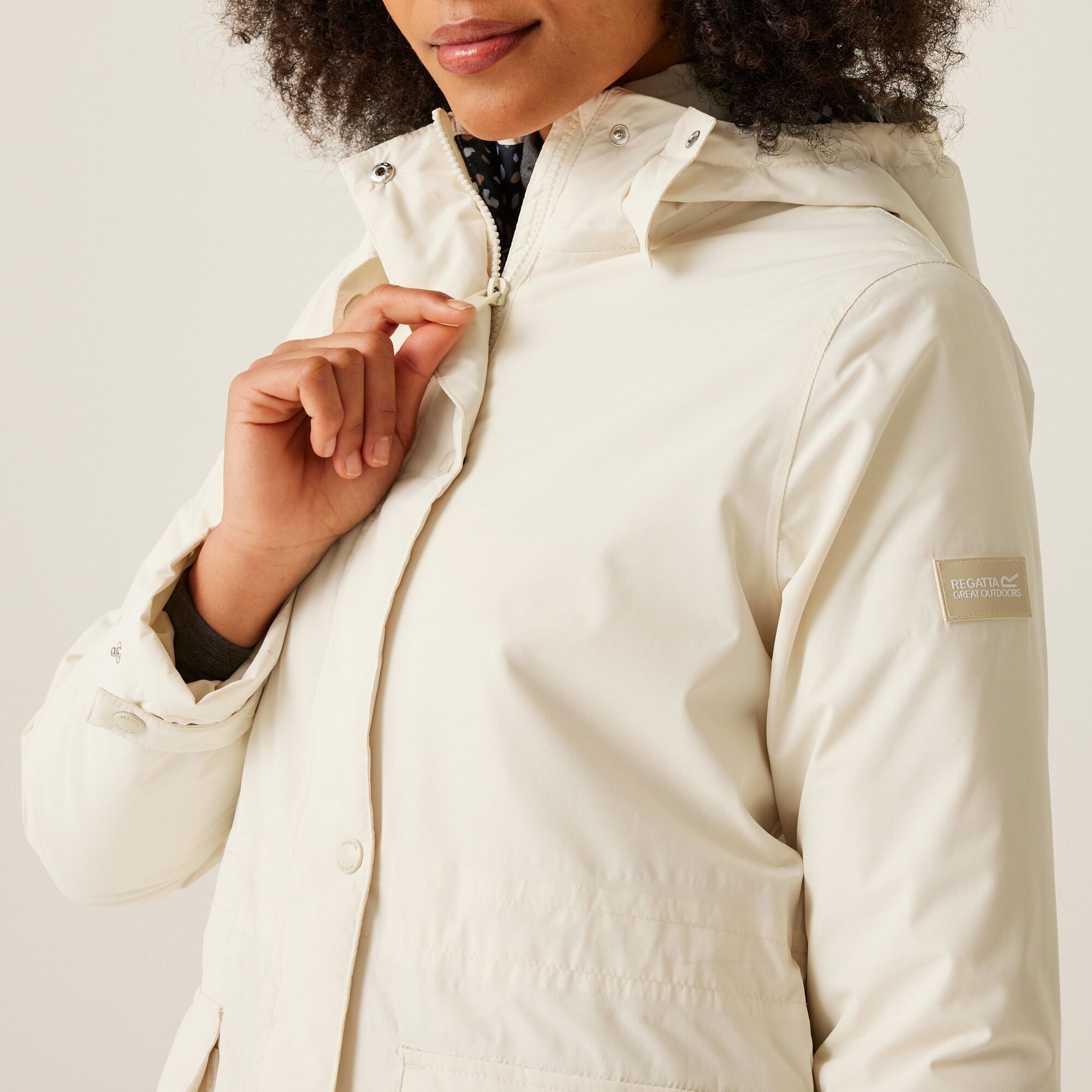 Women's Mireya Waterproof Insulated Jacket | Light Vanilla Spot Print