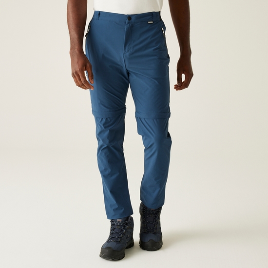 Men's Travel Light Zip Off Packaway Trousers | Moonlight Denim