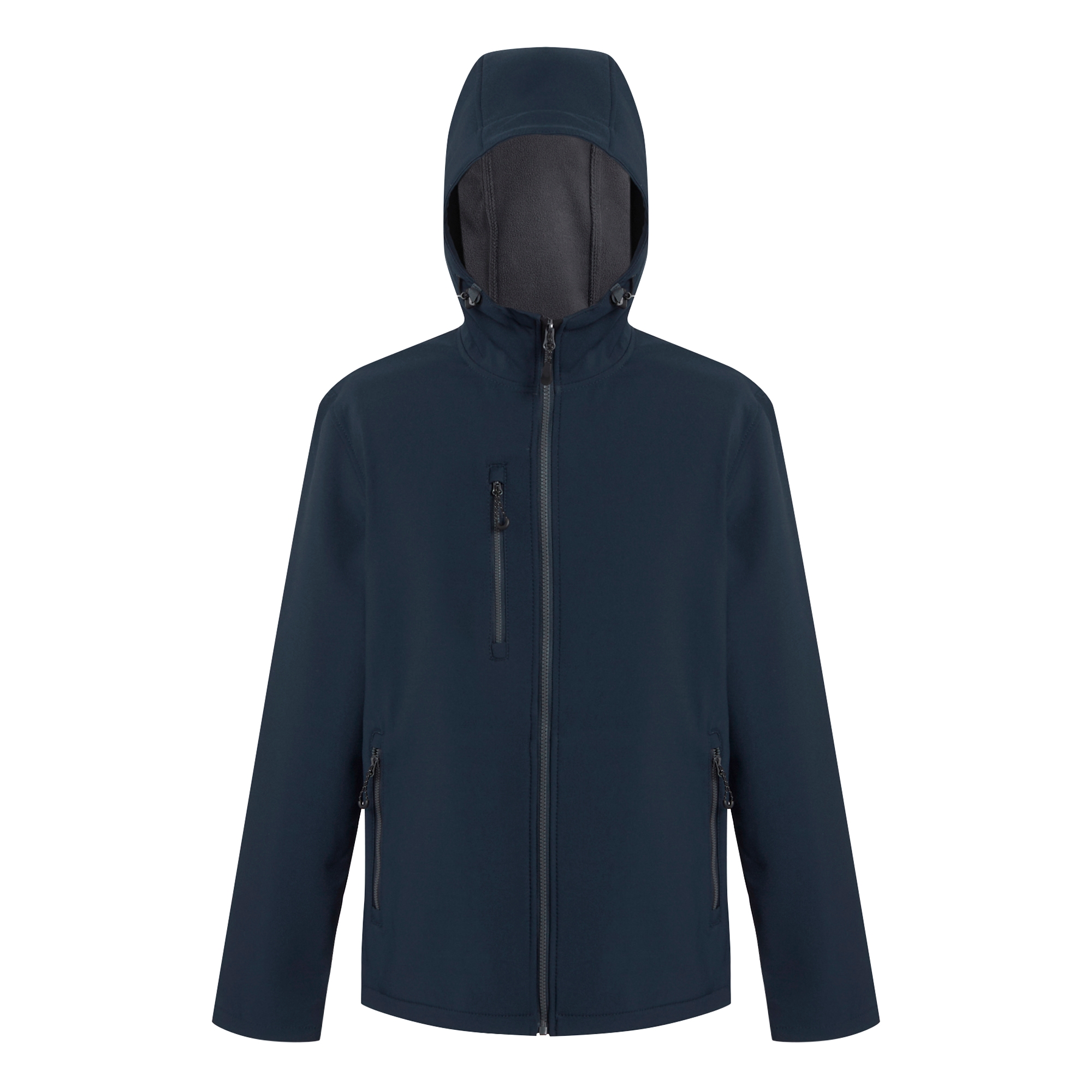 Men's Navigate 2 Layer Hooded Softshell Jacket | Navy Seal Grey