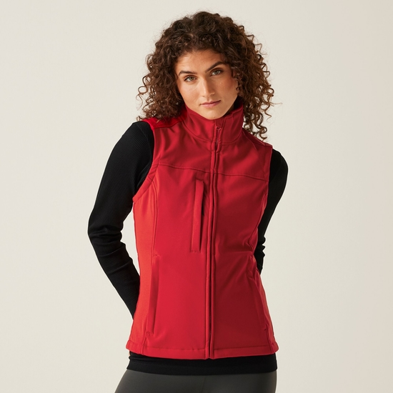 Women's Flux Softshell Body Warmer | Classic Red