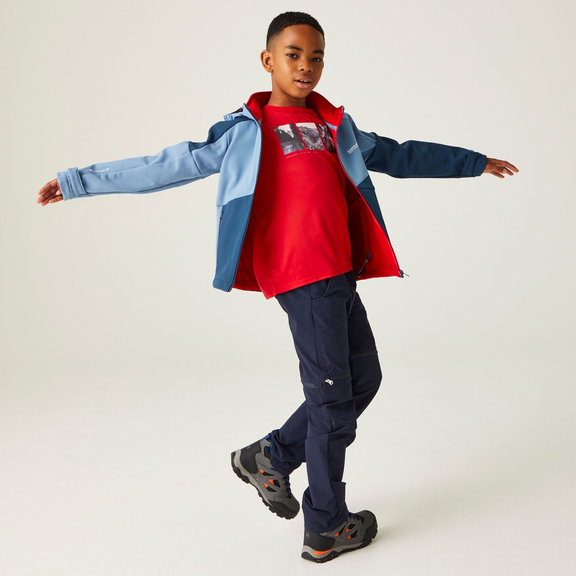 Kids' Acidity VII Softshell Jacket | Coronet Blue Moonlight Denim