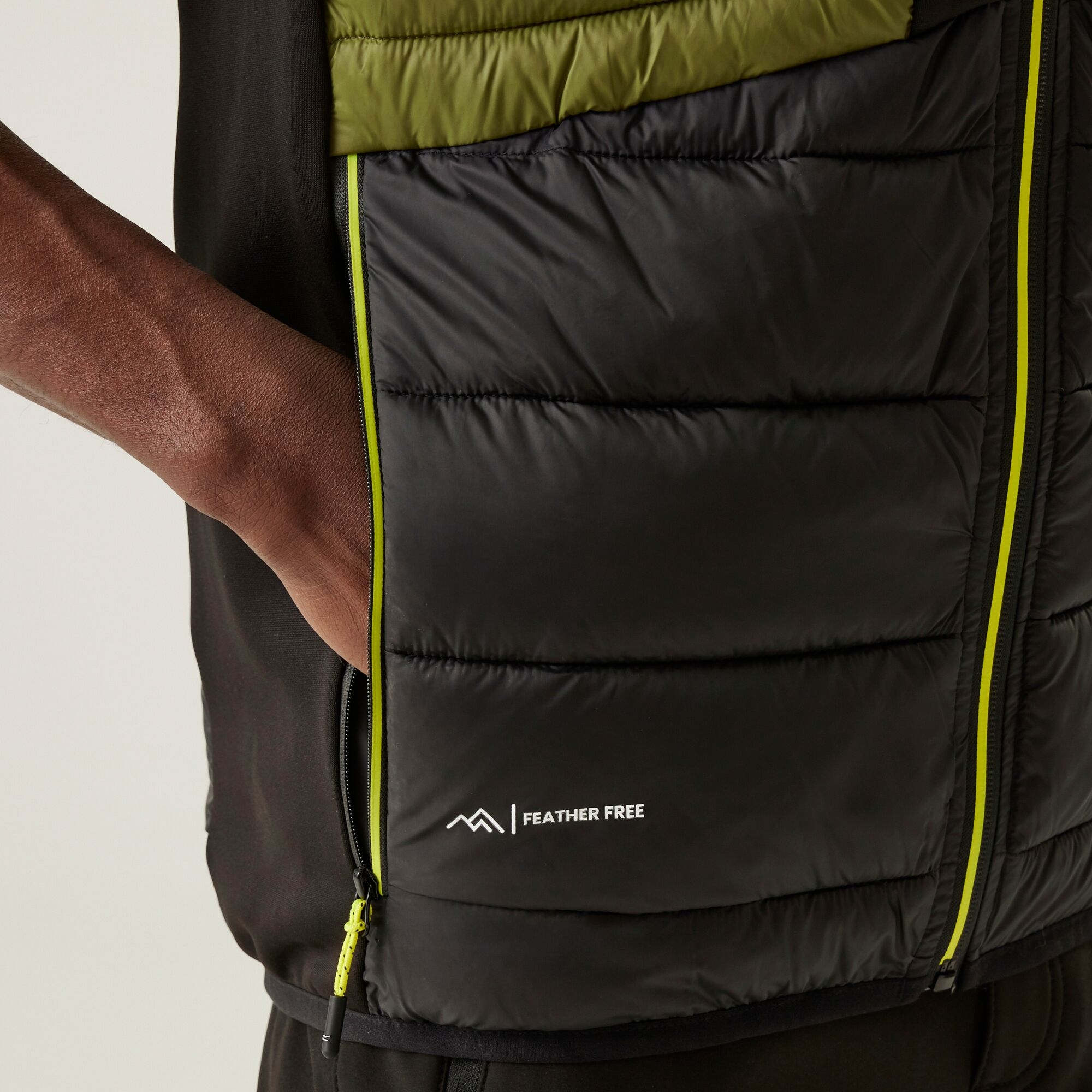 Men's Leedre Hybrid Gilet | Nephrite Green Black