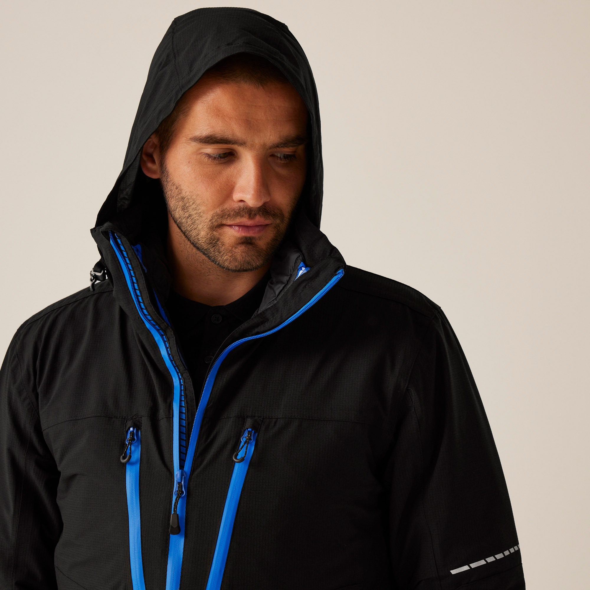 Men's X-Pro Evader III 3 in 1 Waterproof Insulated Jacket | Black Oxford Blue
