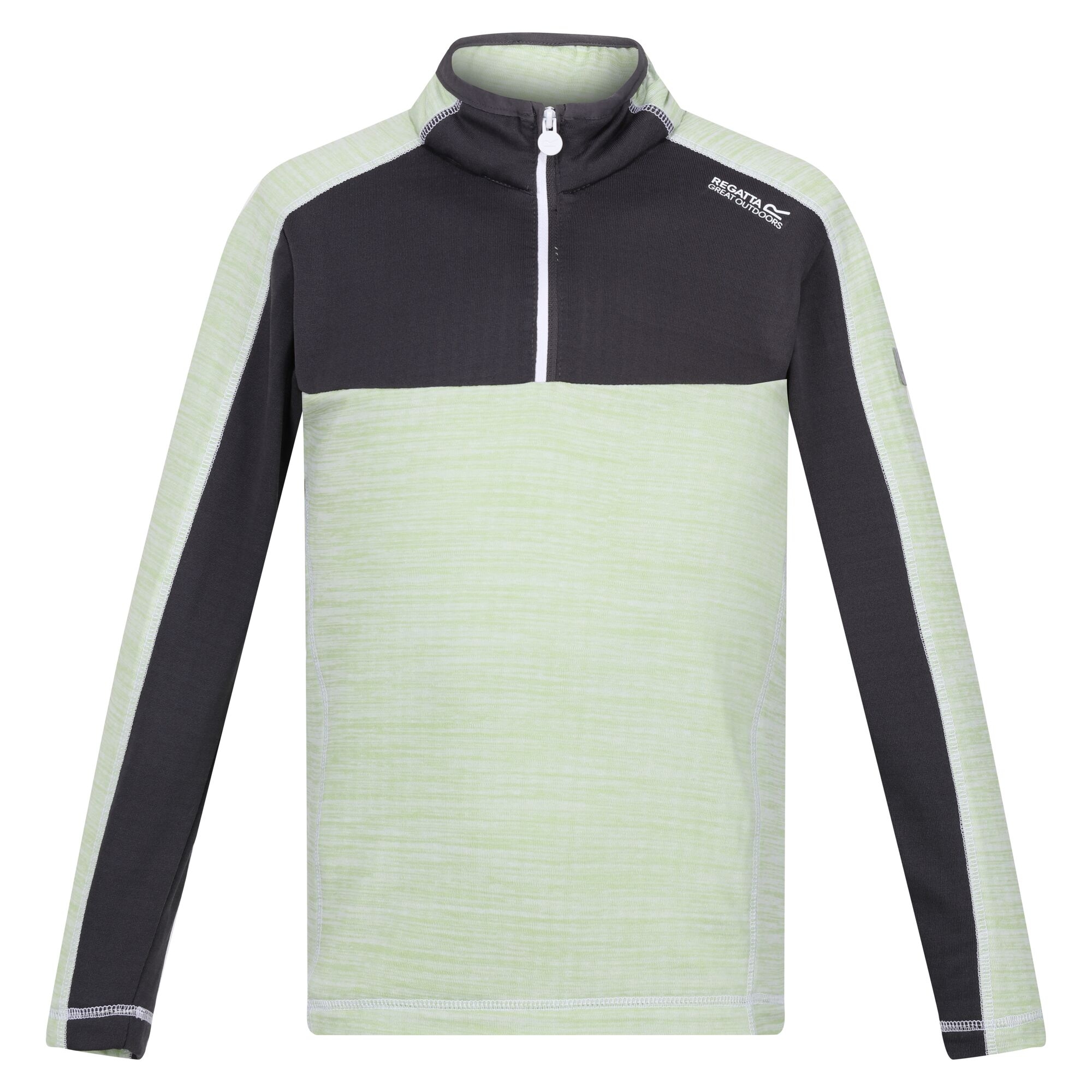 Kids' Hewley Fleece | Quiet Green Seal Grey