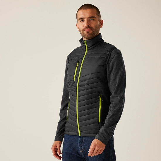 Men's Navigate Hybrid Bodywarmer | Navy Seal Grey