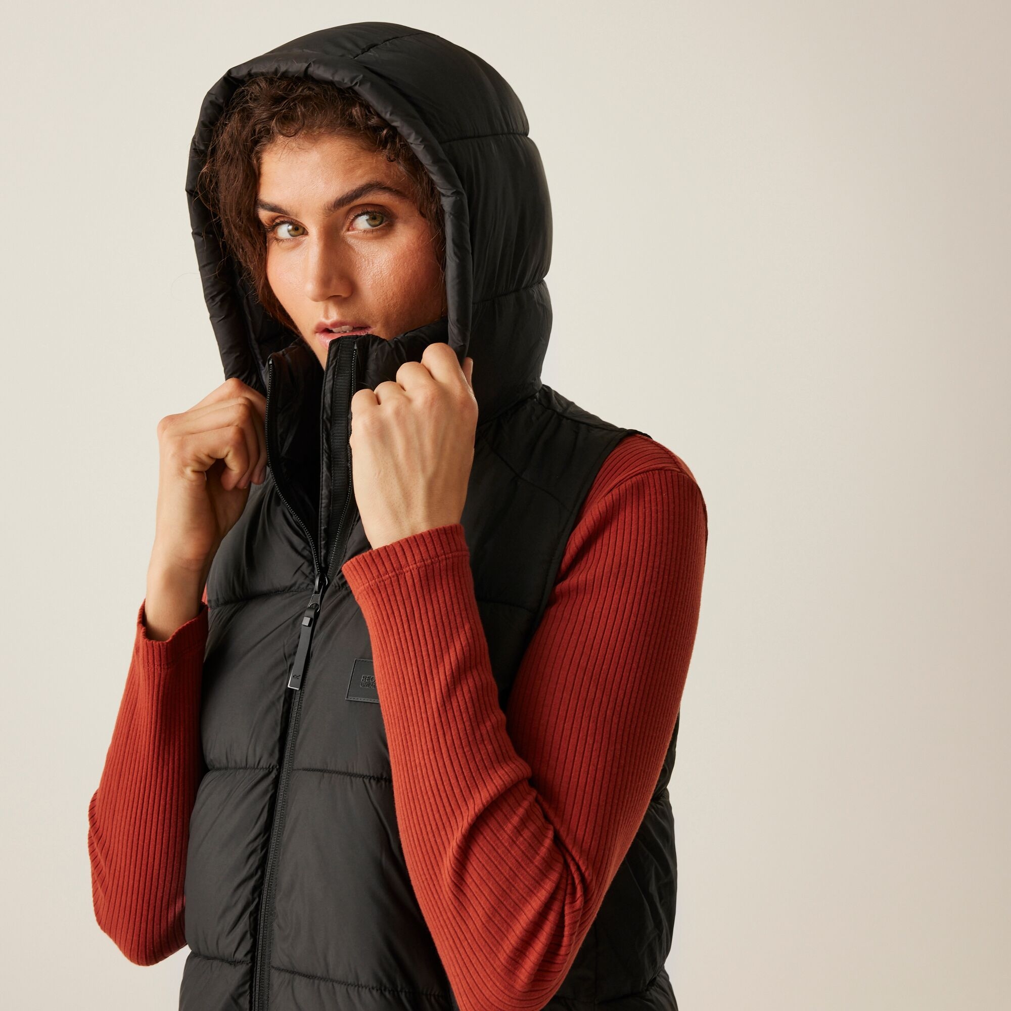 Women's Ganella Quilted Longline Gilet | Black