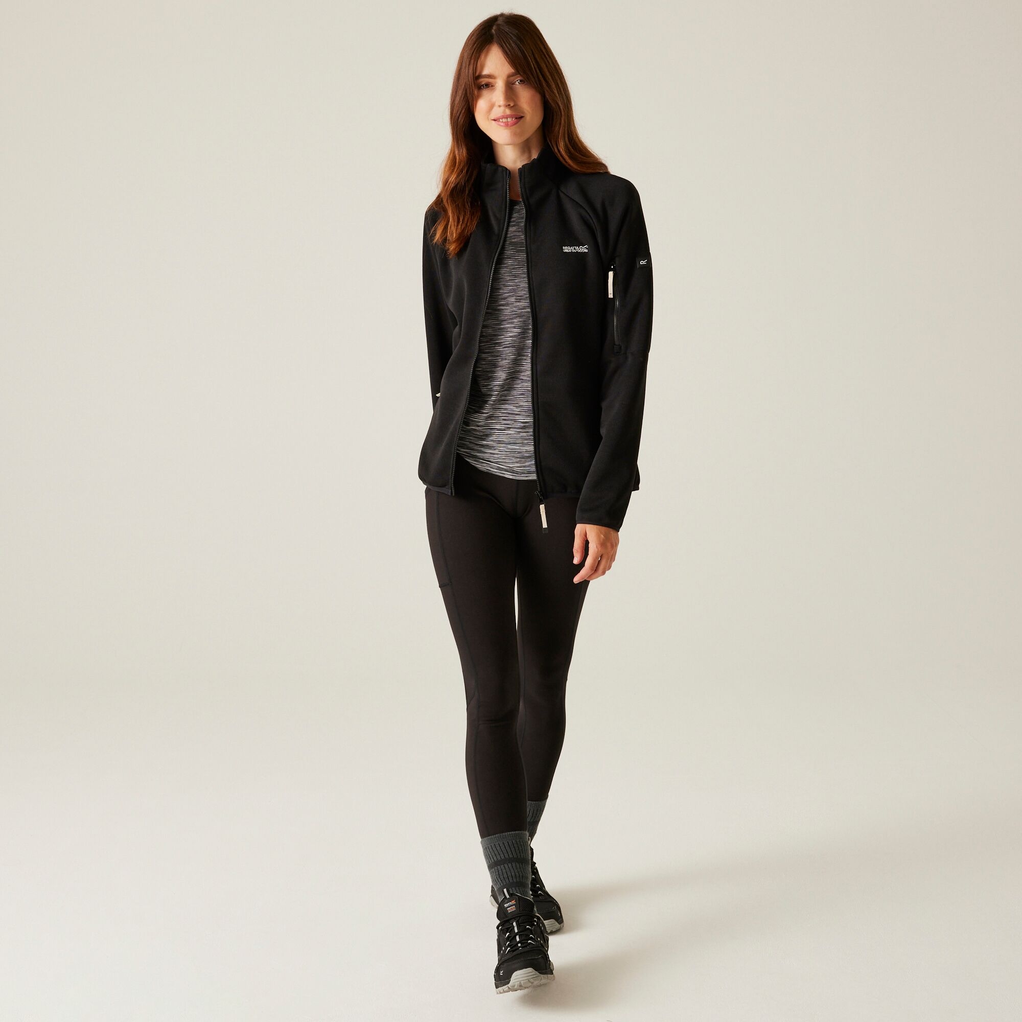 Women's Ravenhill Full Zip Fleece | Black Light Vanilla