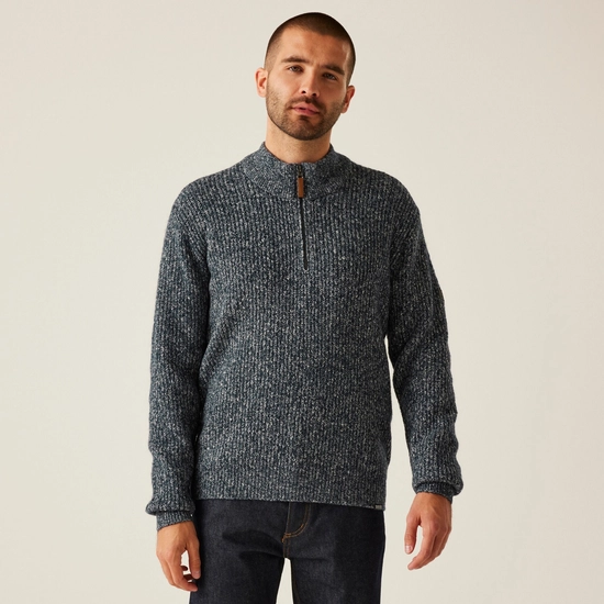 Men's Solomon Knitted Pullover | Dark Grey Marl