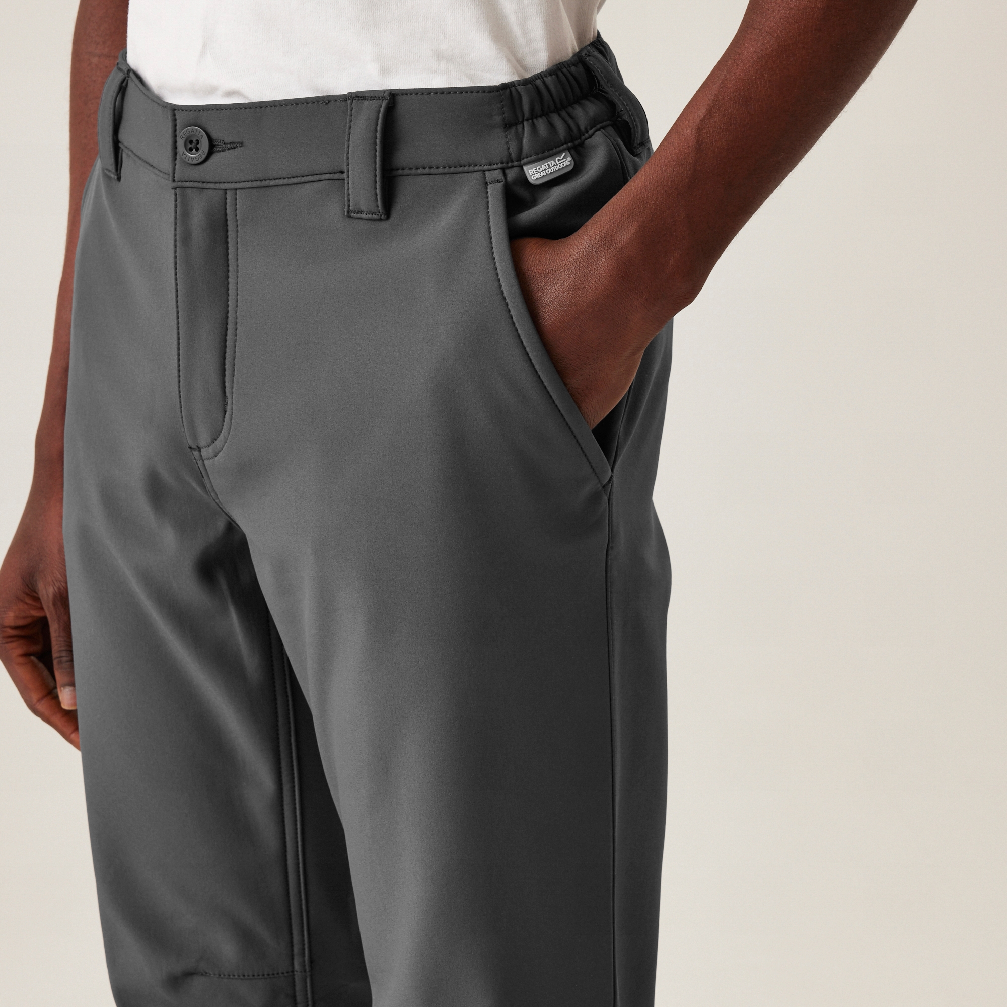 Men's Fenton Softshell Walking Trousers | Seal Grey