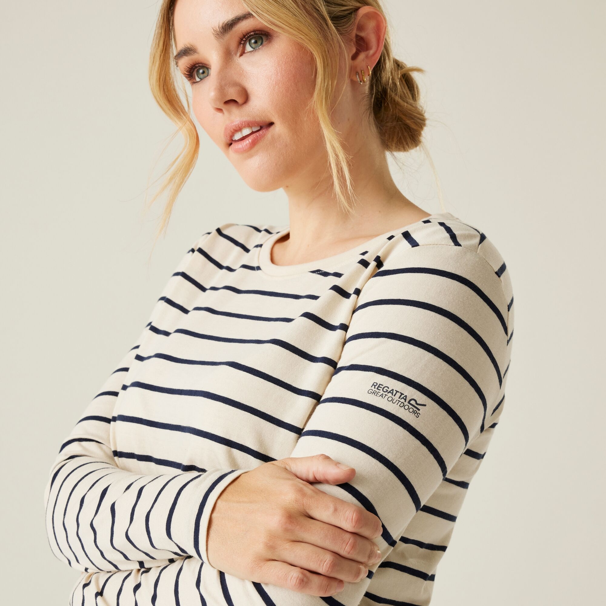 Women's Federica II Long Sleeved T-Shirt | Light Vanilla Navy