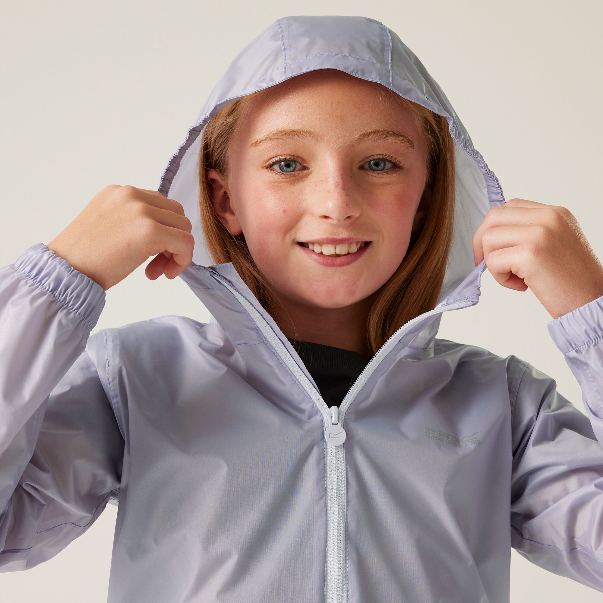 Kids' Pack It Waterproof Packaway Jacket | Lilac Thistle Lilac Hint