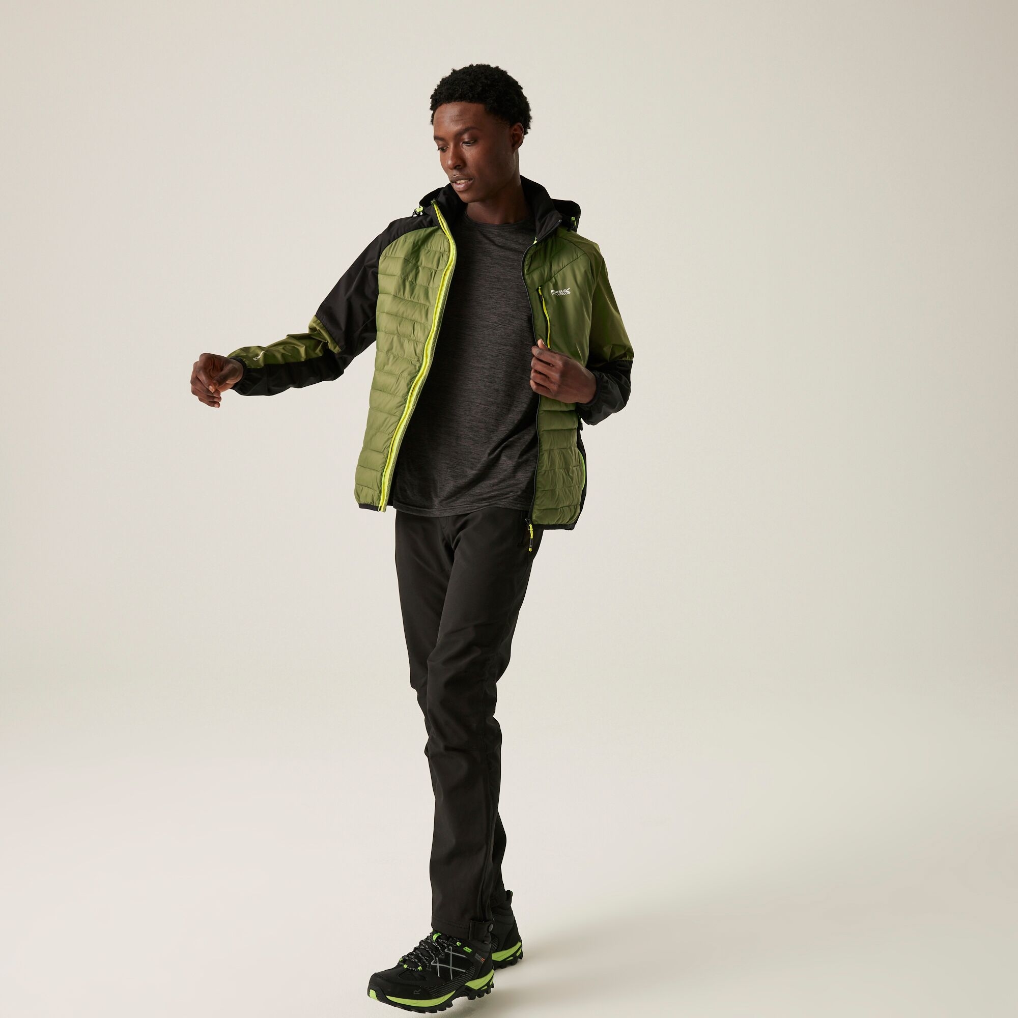 Men's Pro Hybrid Jacket | Nephrite Green Black