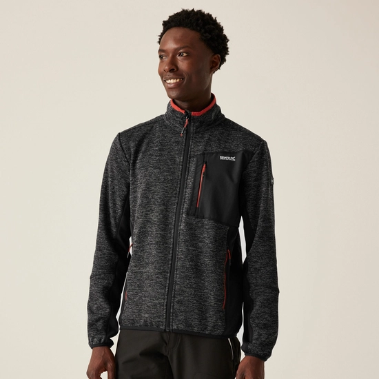 Men's Baslinn Full Zip Fleece | Glacier Marl Ash