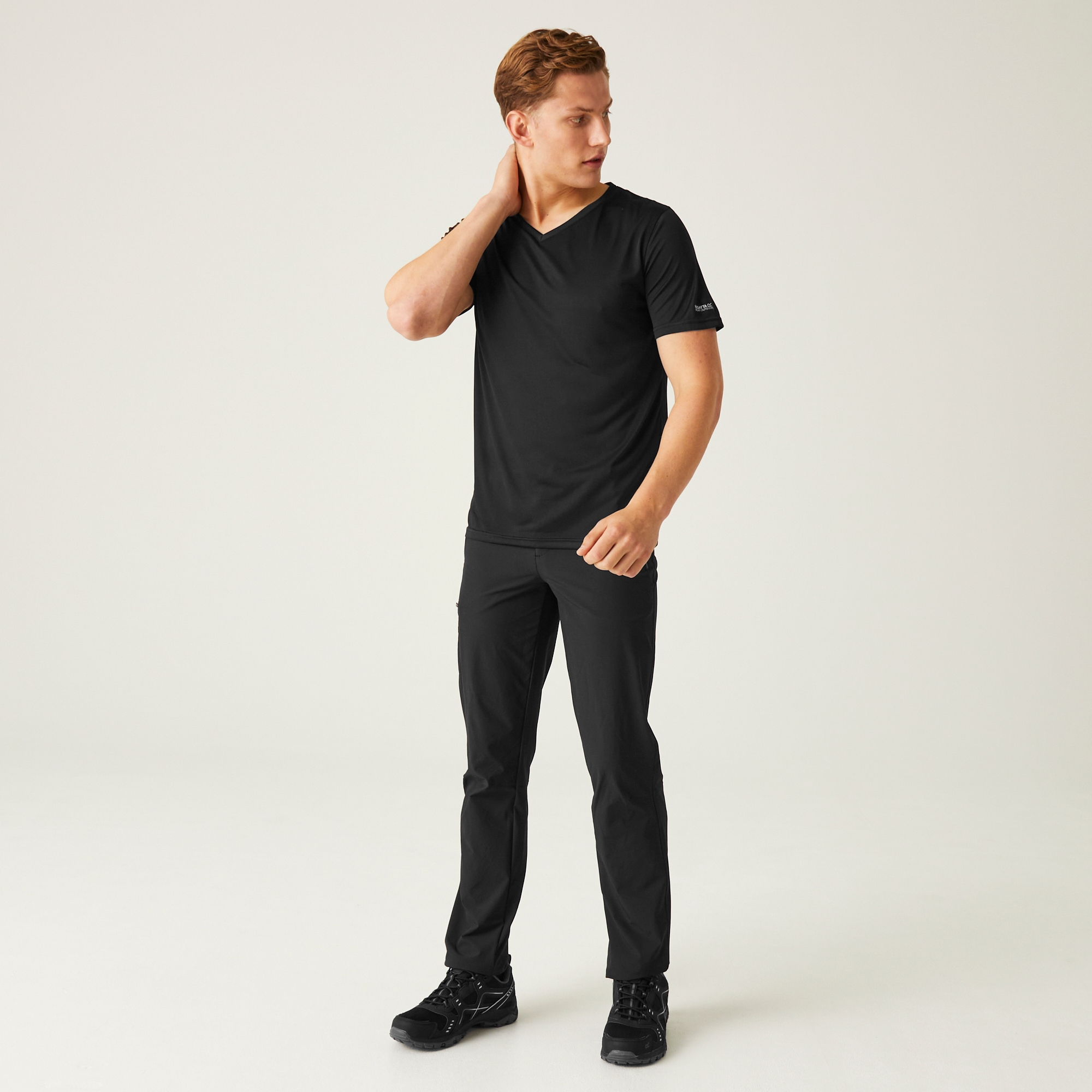 Men's Fingal V-Neck T-Shirt | Black