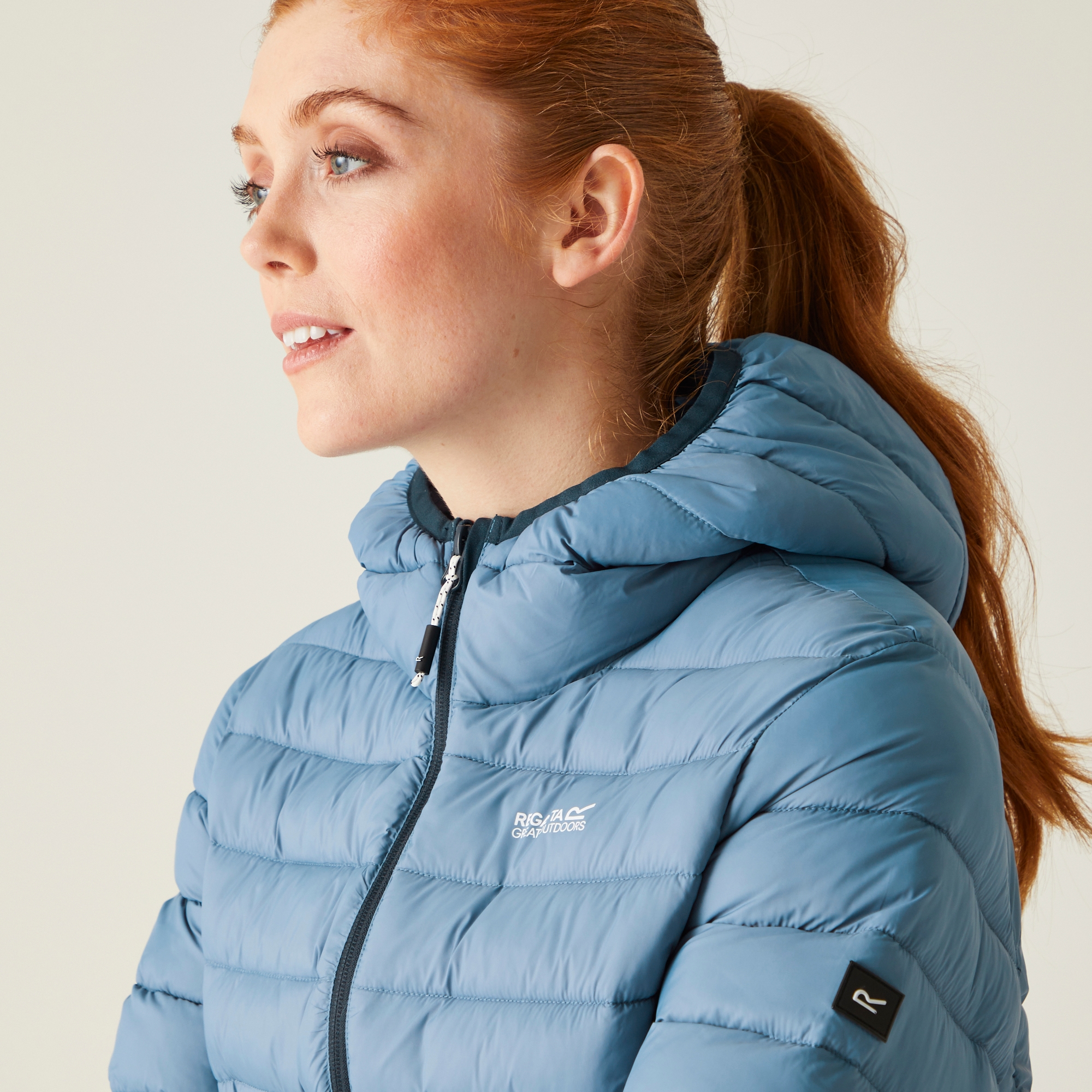 Women's Hooded Marizion Quilted Jacket | Coronet Blue Marshmallow