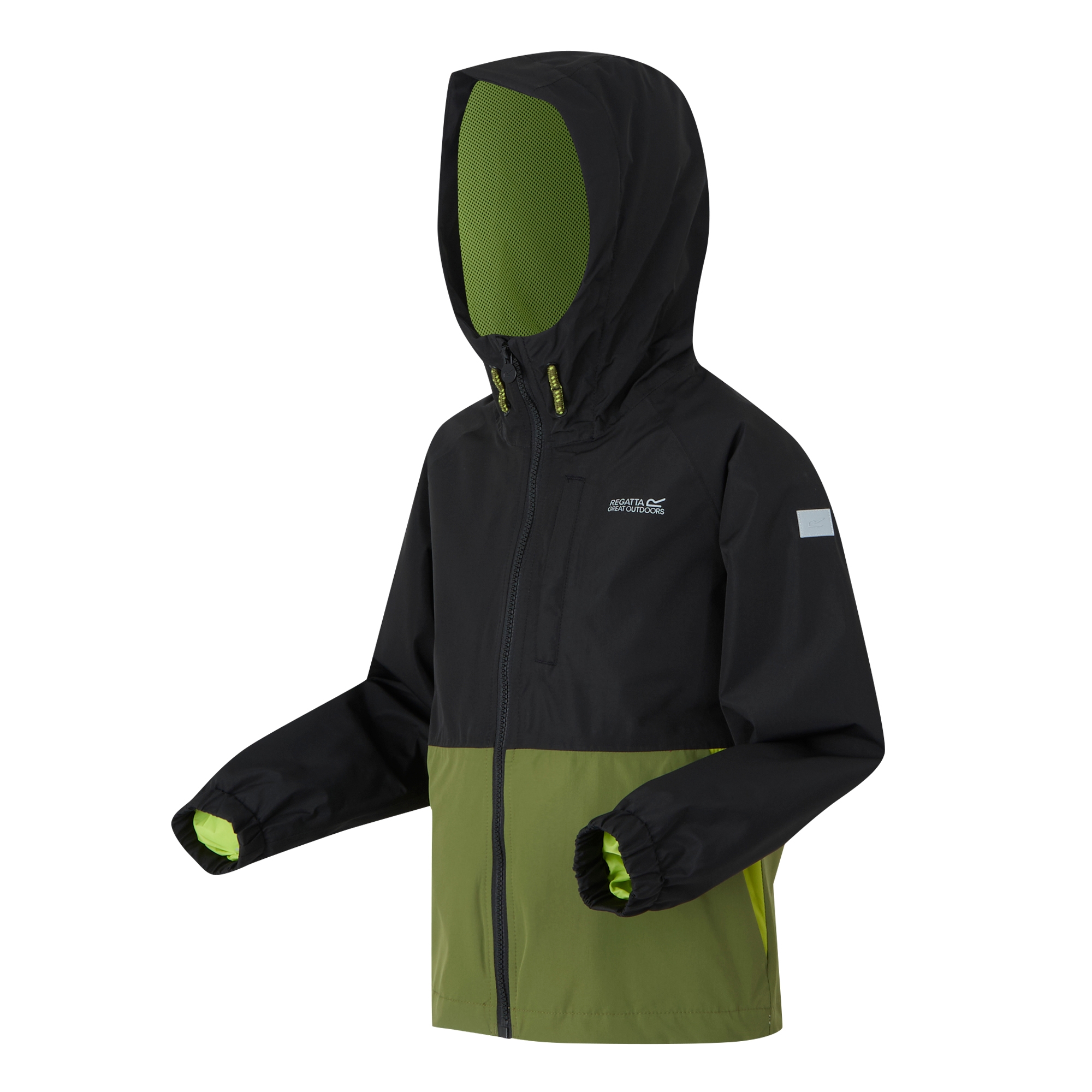 Kids' Hanleigh II Waterpoof Jacket | Black Nephrite Green Grenoble Green