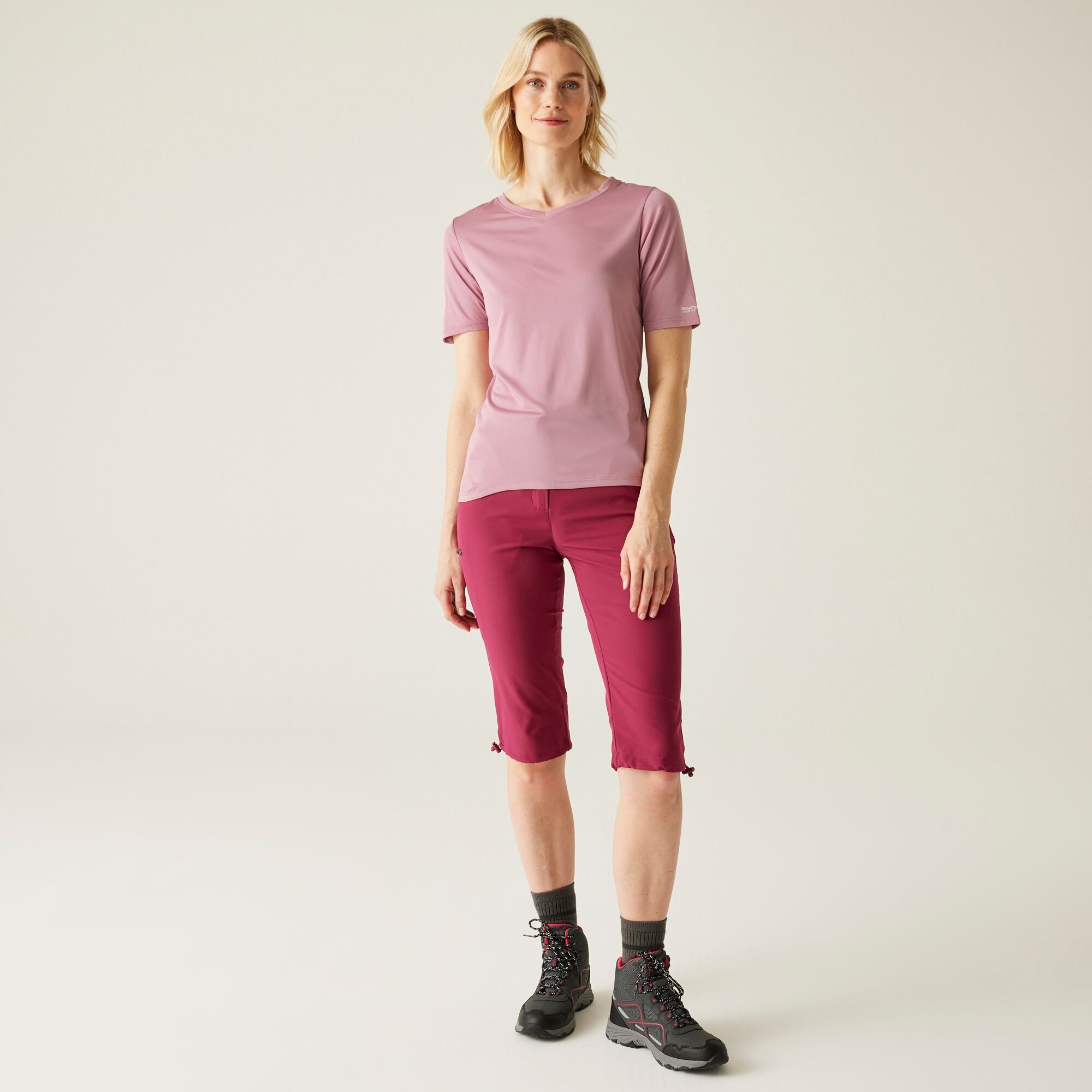 Women's Fingal II V-Neck T-Shirt | Lilas
