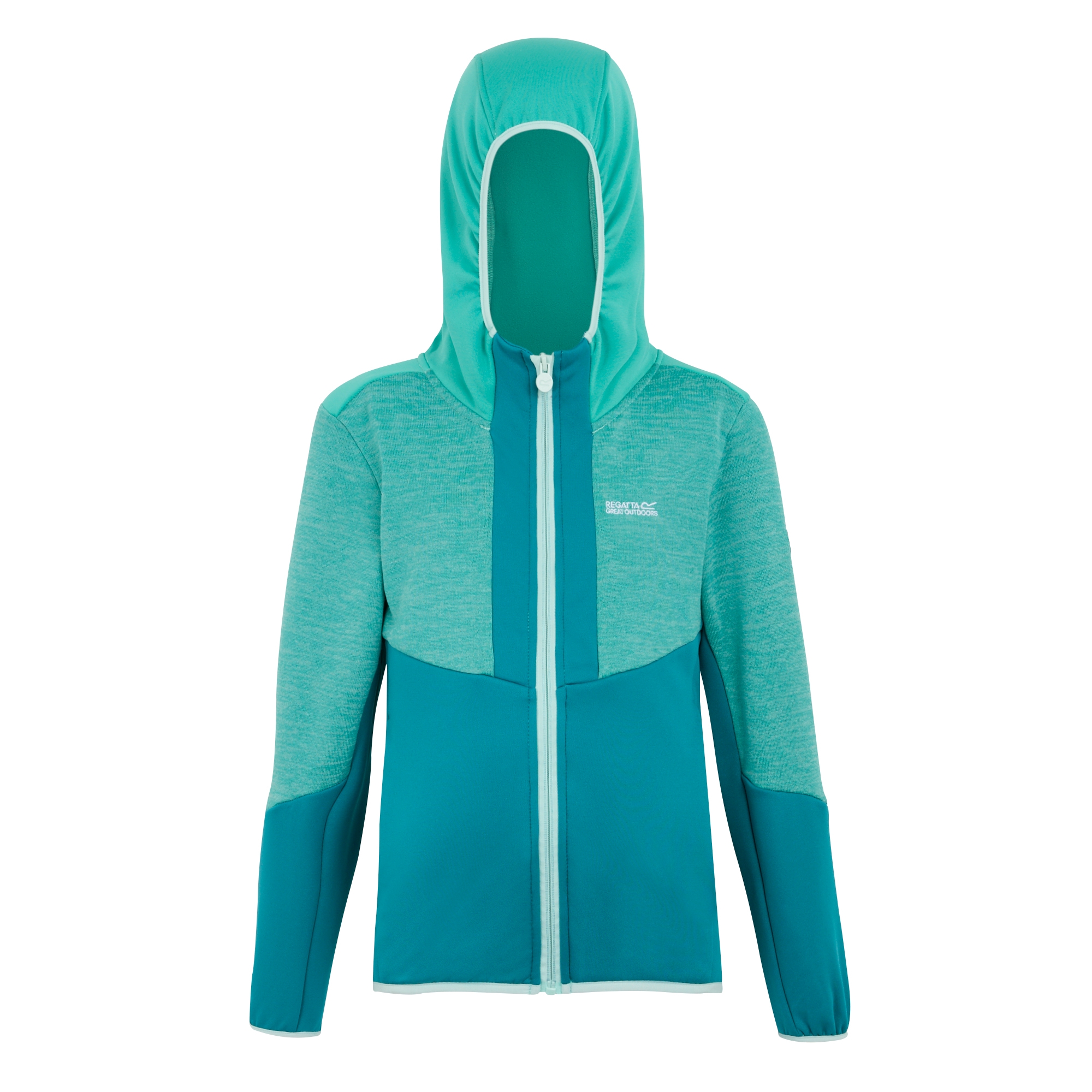 Kids' Dissolver X Full Zip Fleece | Exotic Plume Turquoise Icy Morn