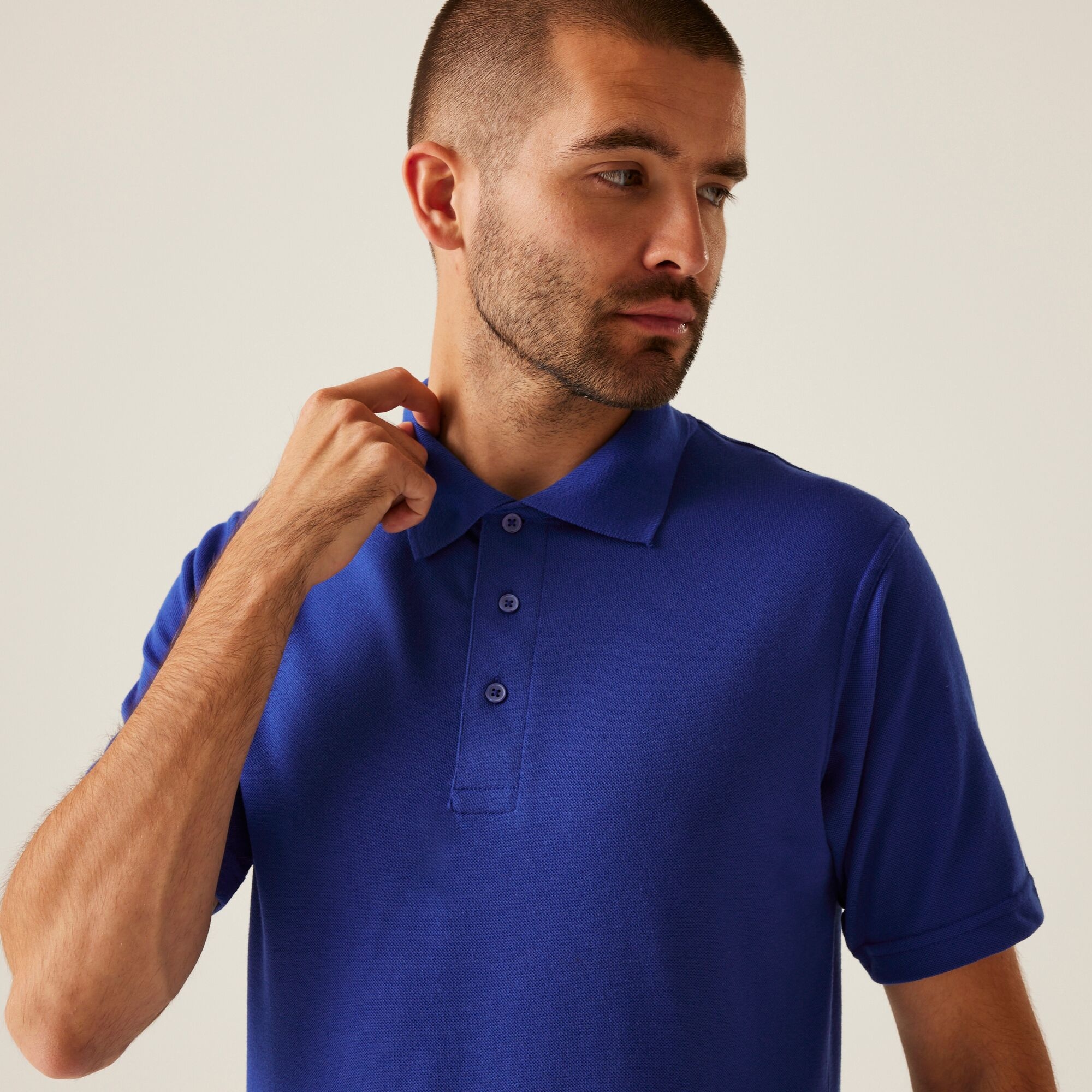 Men's 65/35 SS Polo Top | New Royal