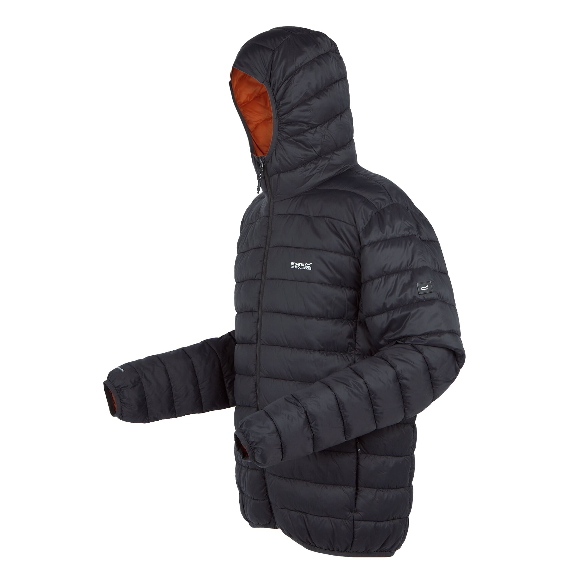 Men's Hooded Marizion Padded Jacket | Ash Red Ochre