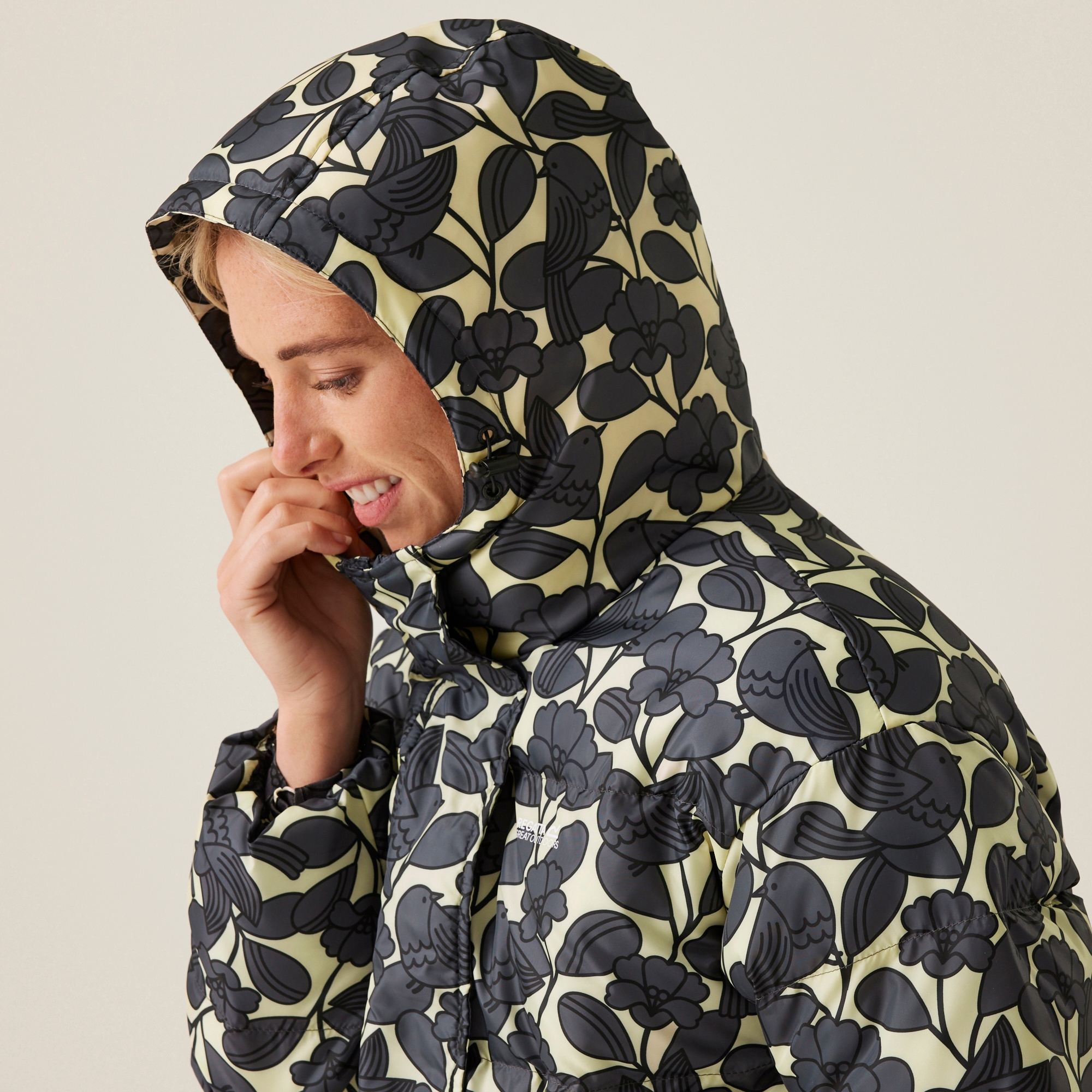 Orla Kiely Oversized Quilted Jacket | Birdy Grey