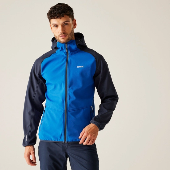 Men's Arec III Softshell Jacket | Moroccan Blue Navy Fox