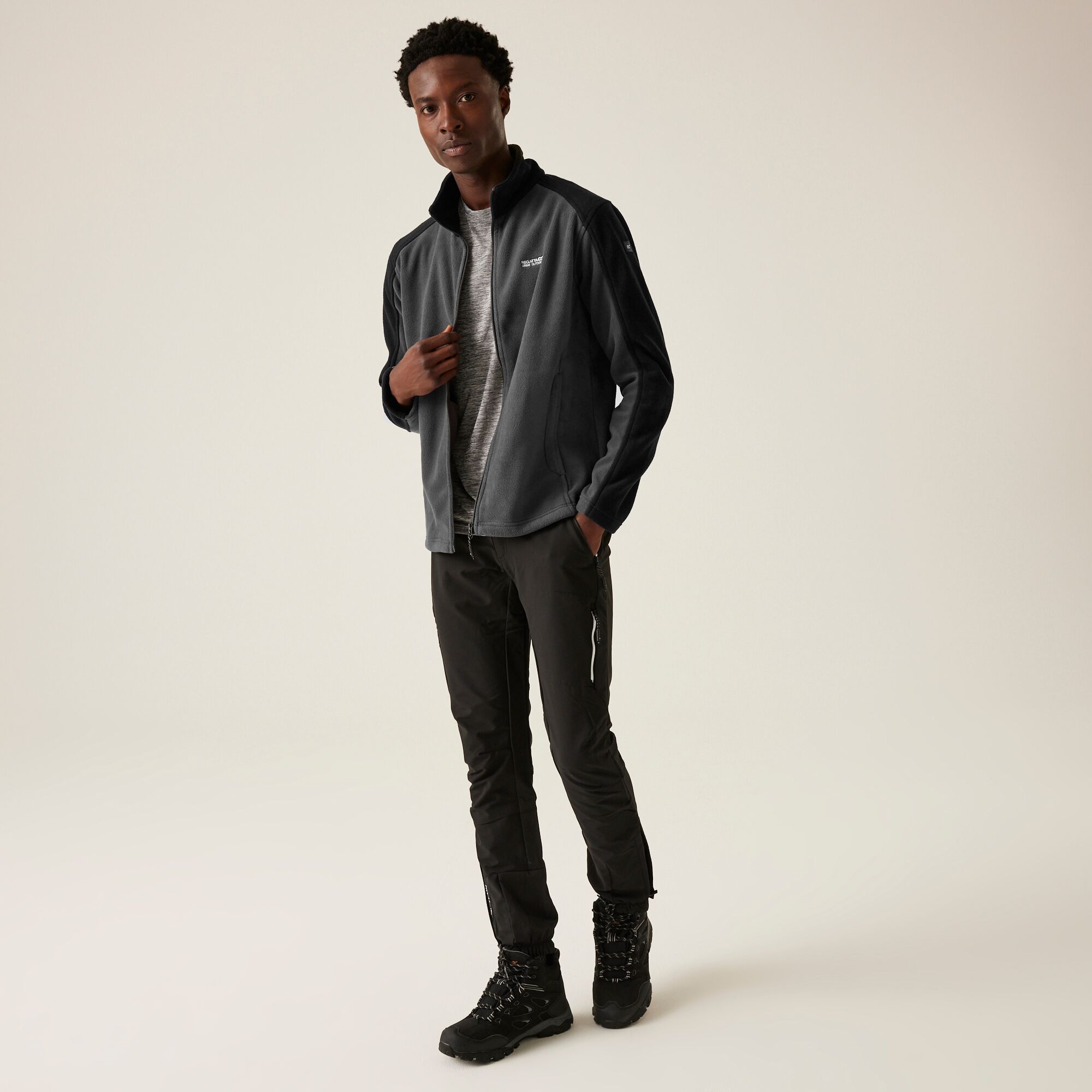 Men's Hedman II Heavyweight Full Zip Fleece | Iron Black