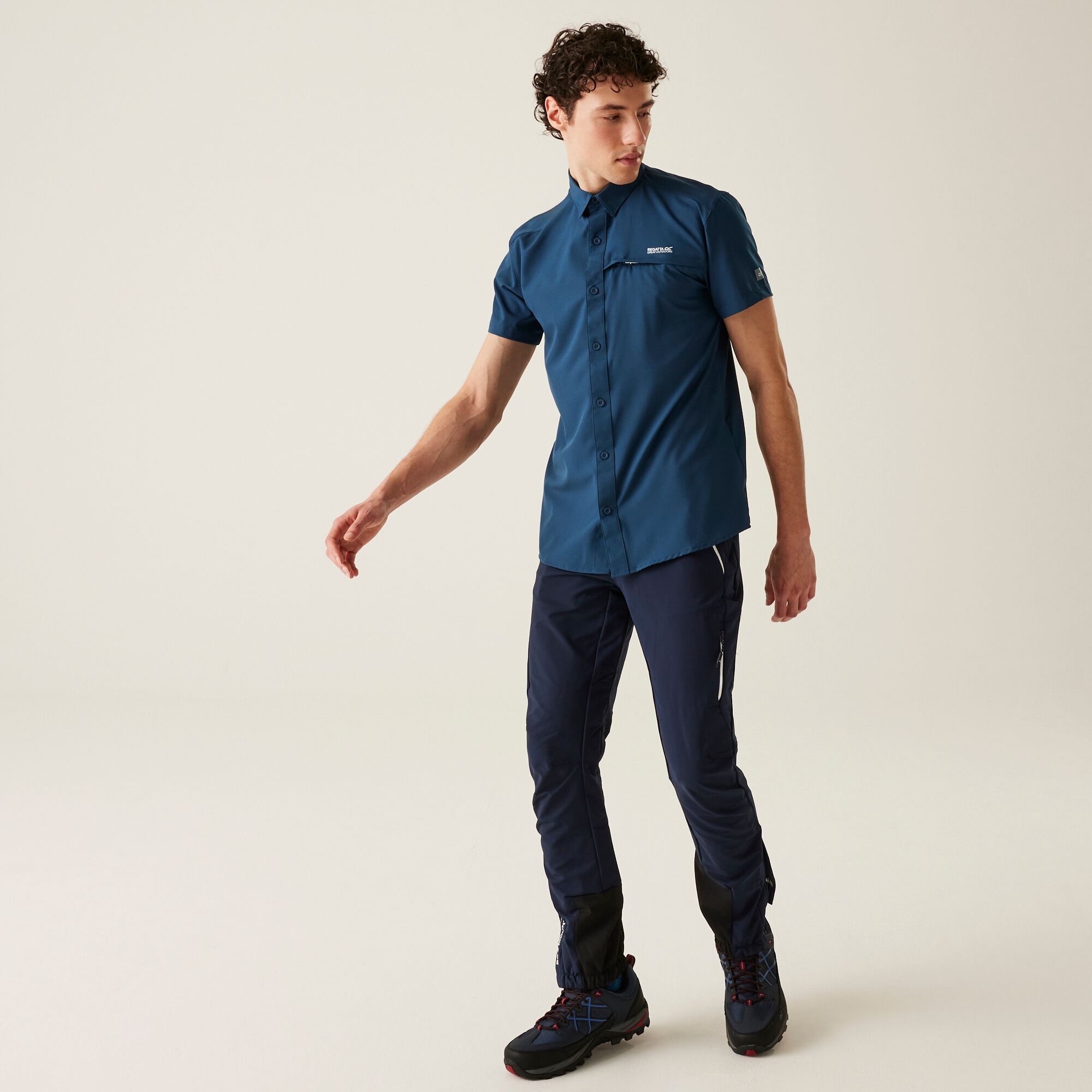 Men's Insect-Repellent Packaway Short Sleeve Shirt | Moonlight Denim