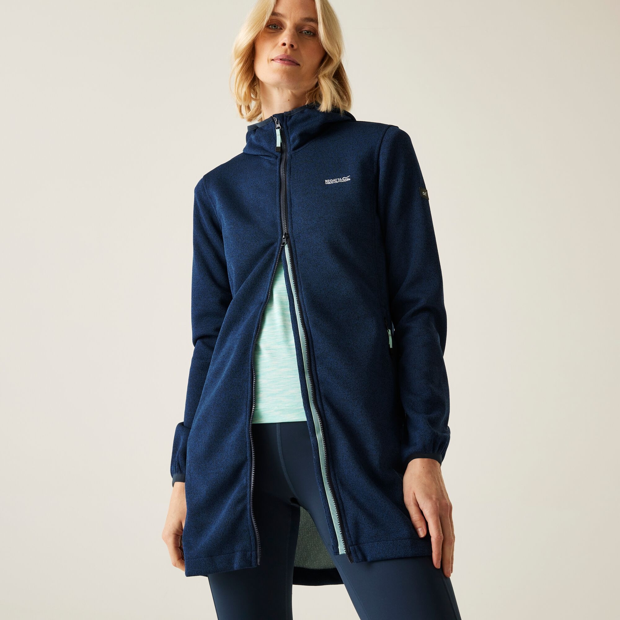 Women's Bloomfield Longline Fleece | Navy Icy Morn