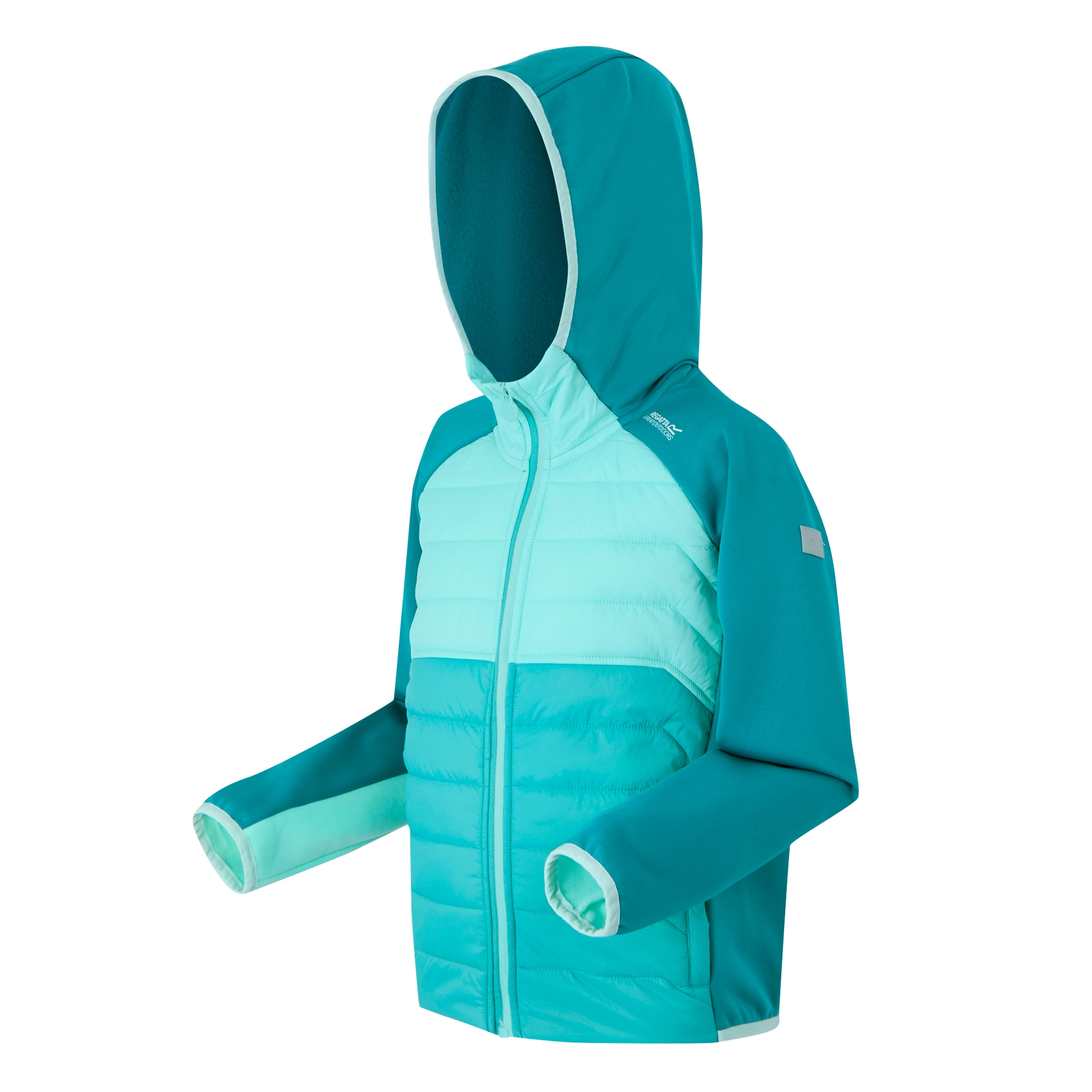 Kids' Kielder IX Hybrid Jacket | Turquoise Aruba Blue Exotic Plume