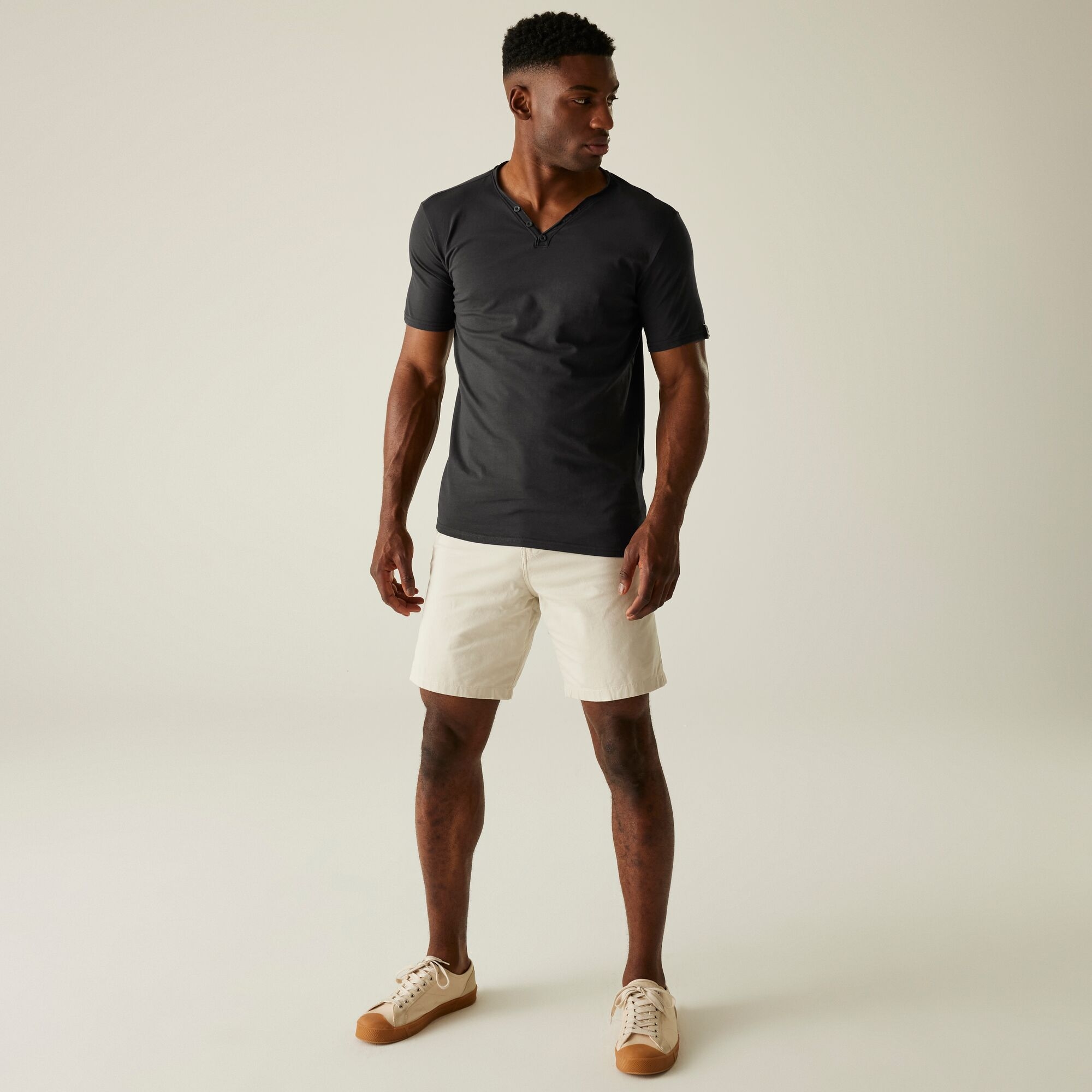 Men's Dewi Short Sleeve Shirt | Ash