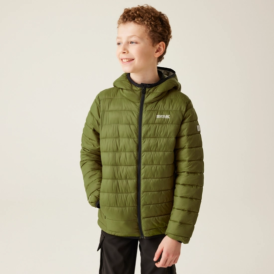 Kids' Hooded Marizion Padded Jacket | Red Sky Mineral Red