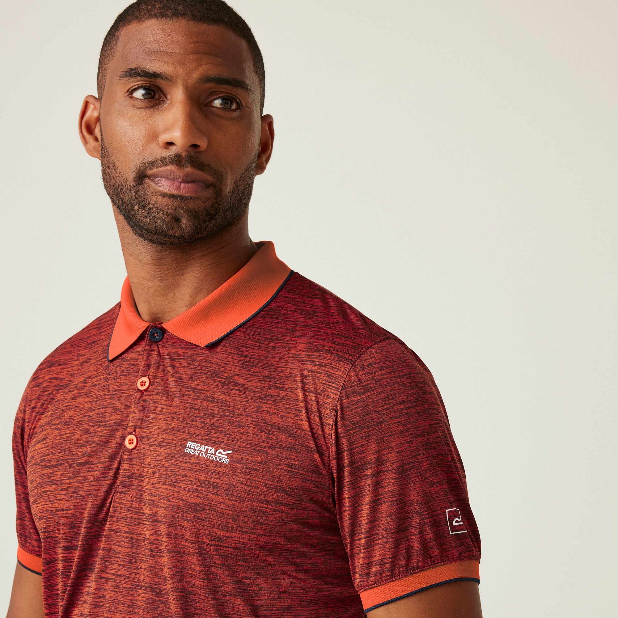 Men's Remex II Jersey Polo Shirt | Tangerine Tango