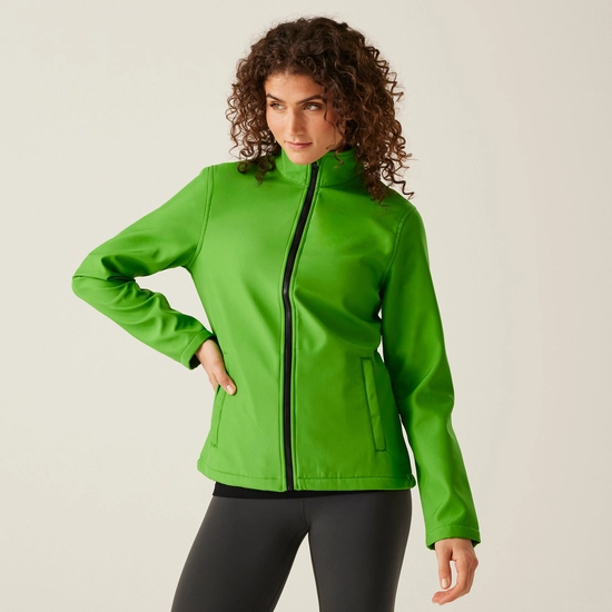Women's Ablaze Printable Softshell Jacket | Black Classic Red
