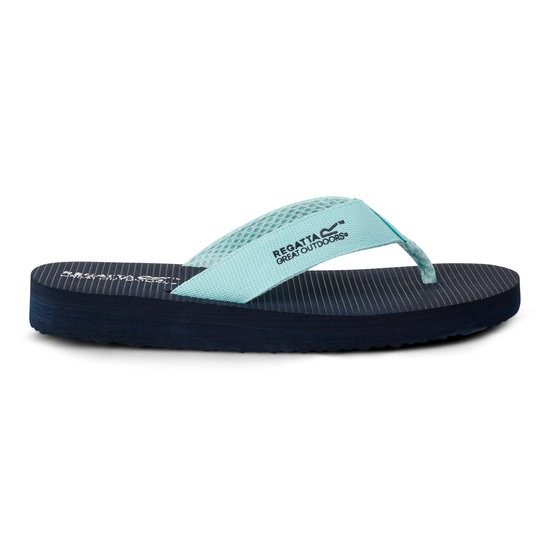 Women's Catarina Flip Flops | Navy White Stripe