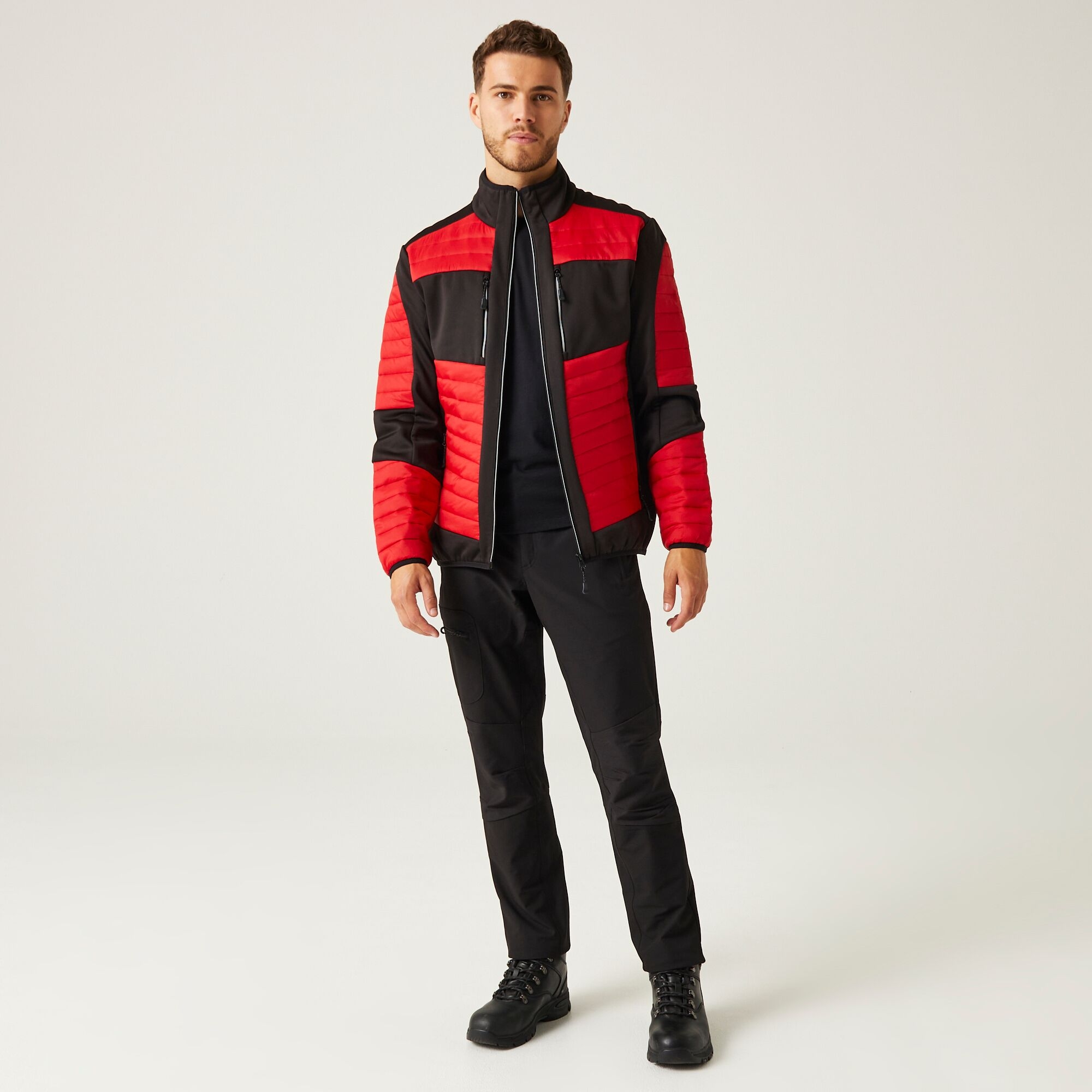 Men's E-Volve Thermal Hybrid Jacket | Classic Red Black