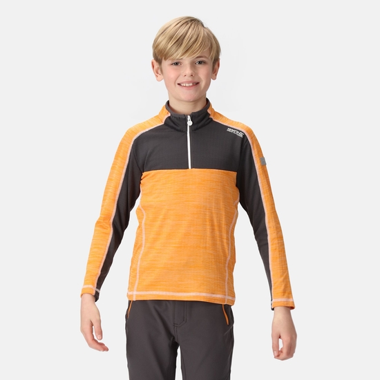 Kids' Hewley Fleece | Apricot Crush Seal Grey