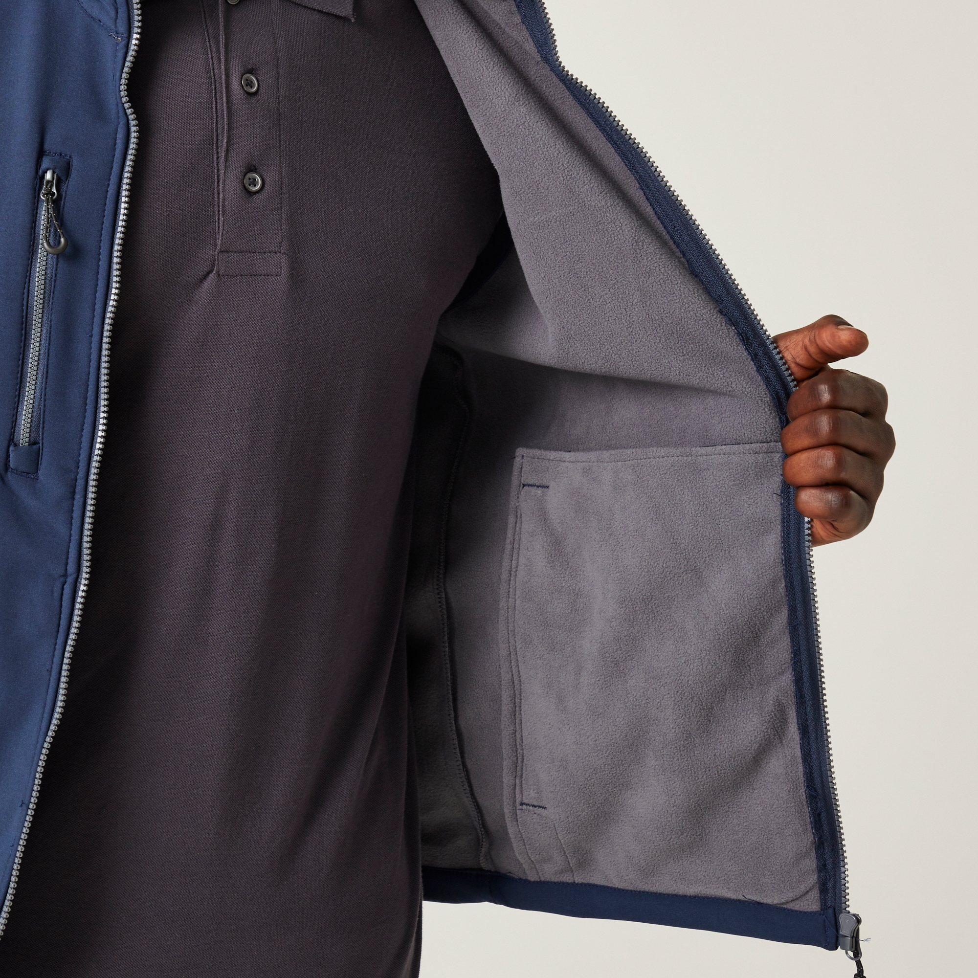 Men's Navigate 2 Layer Softshell Bodywarmer | Navy Seal Grey
