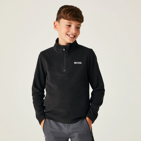 Kids' Hot Shot II Half Zip Fleece | Black Black