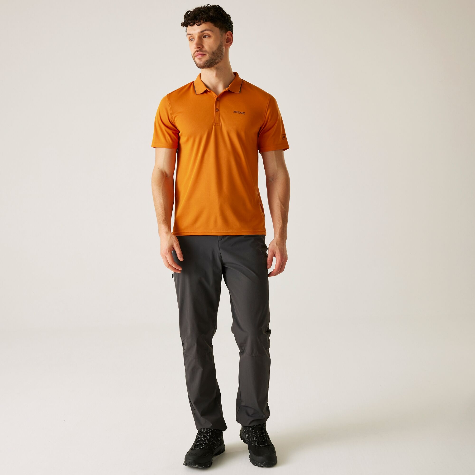 Men's Maverick V Active Polo Shirt | Fox Ash
