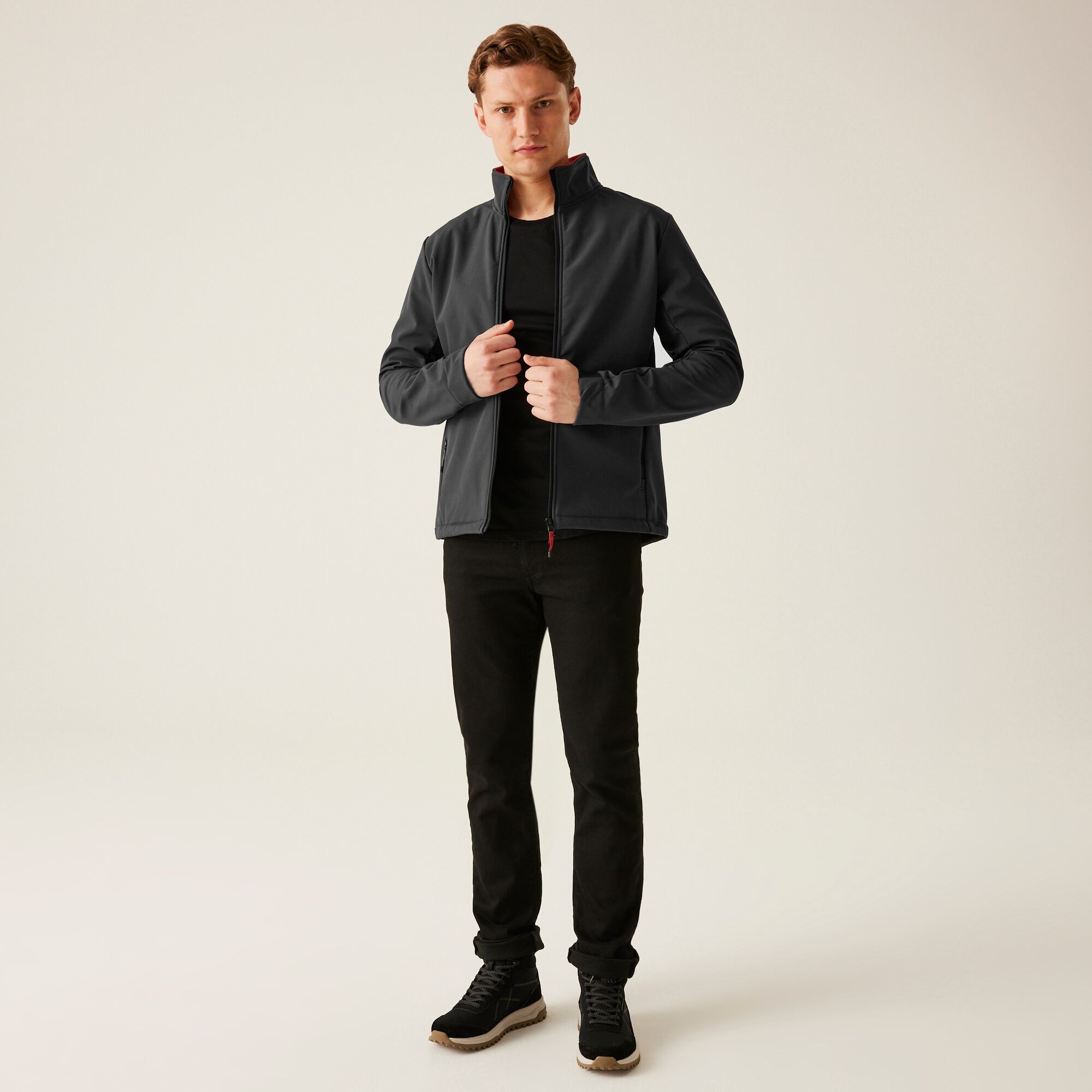 Men's Dendrick Softshell Jacket | Ash Red Ochre