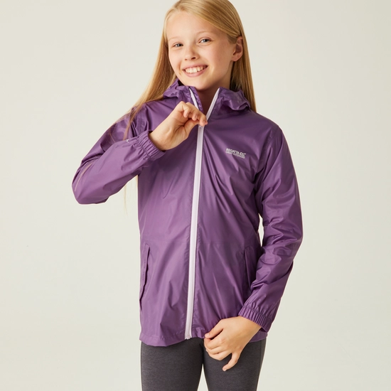 Kids' Pack It Waterproof Packaway Jacket | Exotic Plume Icy Morn