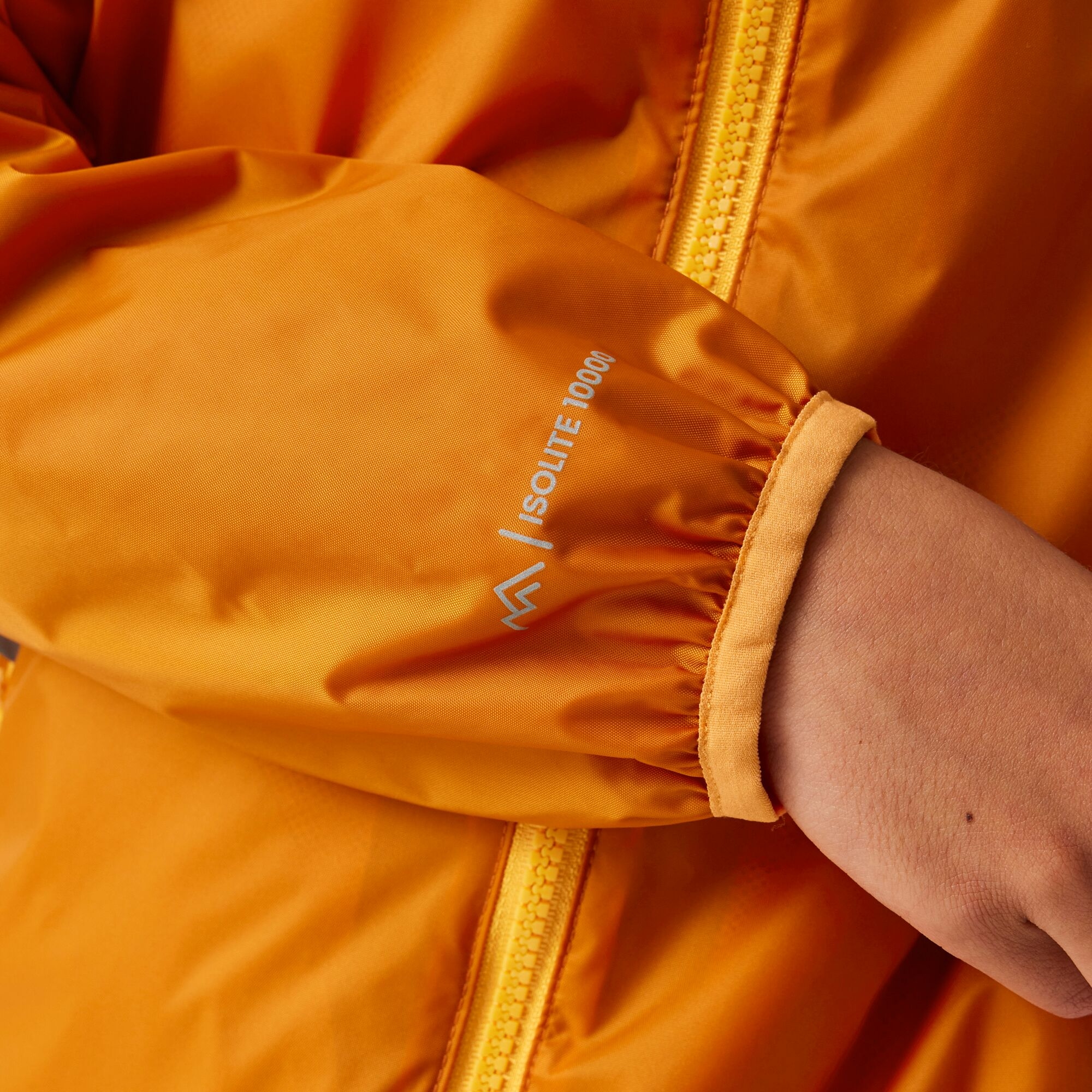 Kids' Lever II Waterproof Packaway Jacket | Fox Bright Marigold