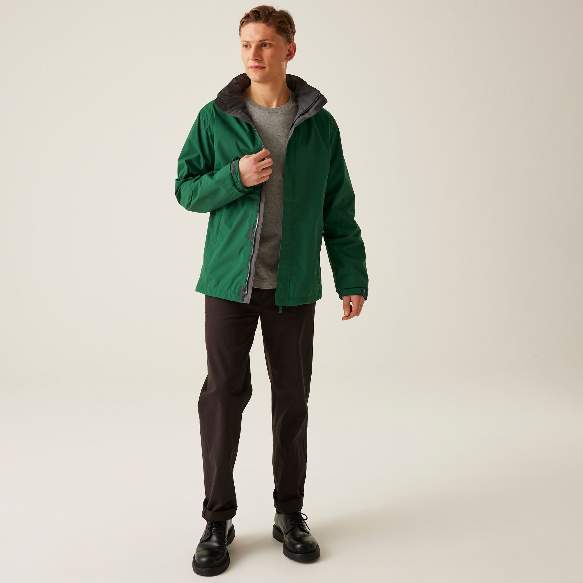 Men's Ardmore Shell Jacket | Bottle Green Seal Grey