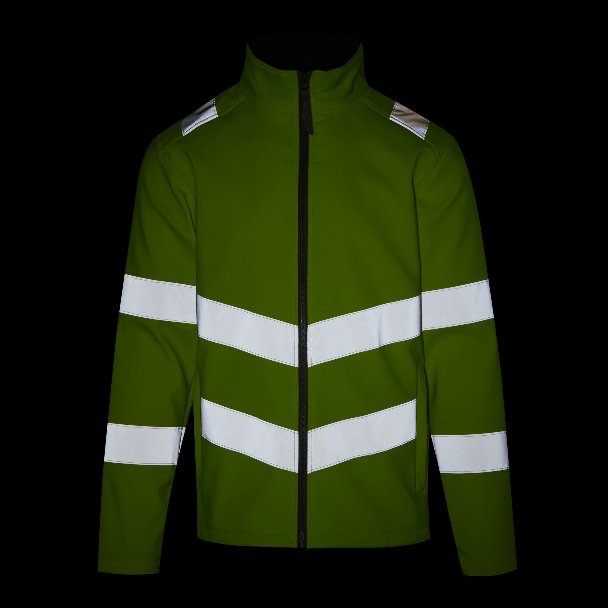Men's Hi-Vis Pro Contract Ablaze 2 Layer Softshell Jacket | Yellow