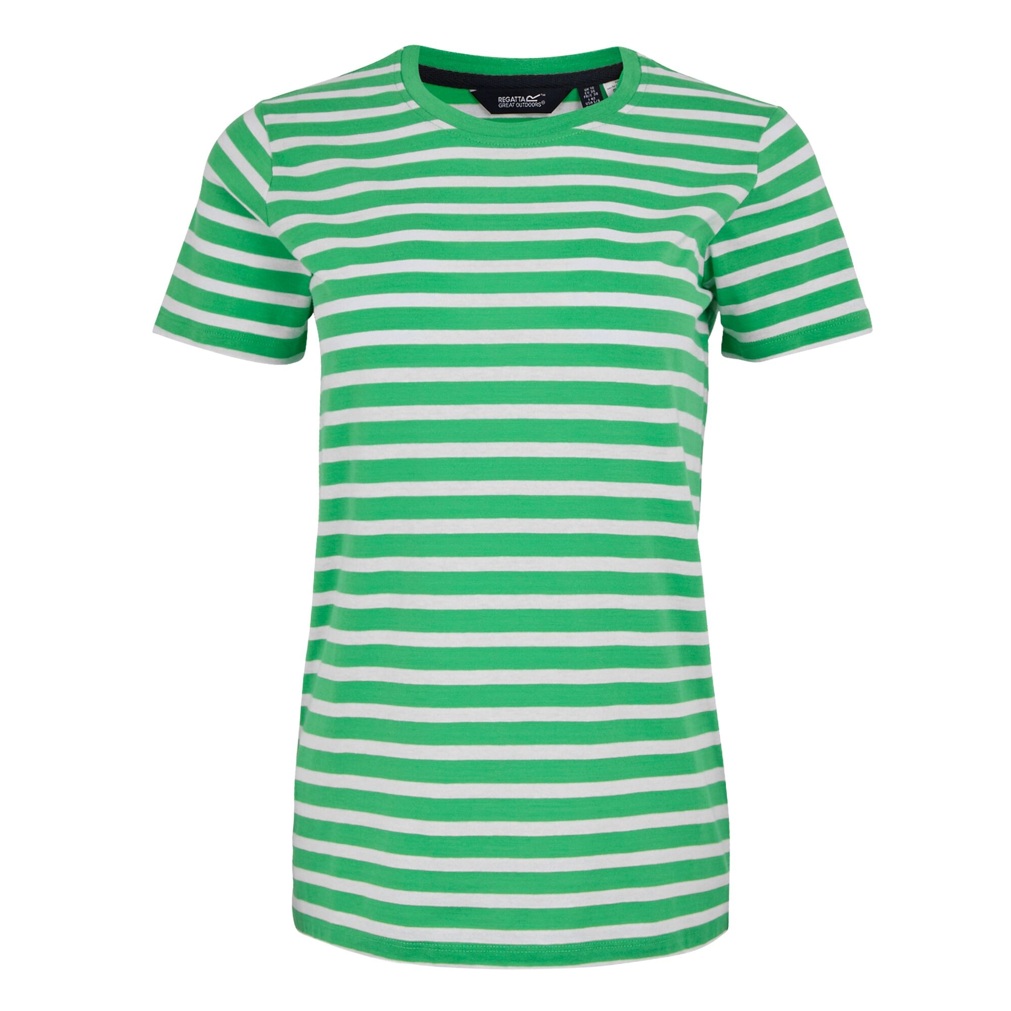 Women's Bayletta Short Sleeve T-Shirt | Island Green White Stripe