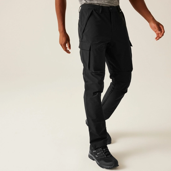Men's Questra Cargo Trousers | Black