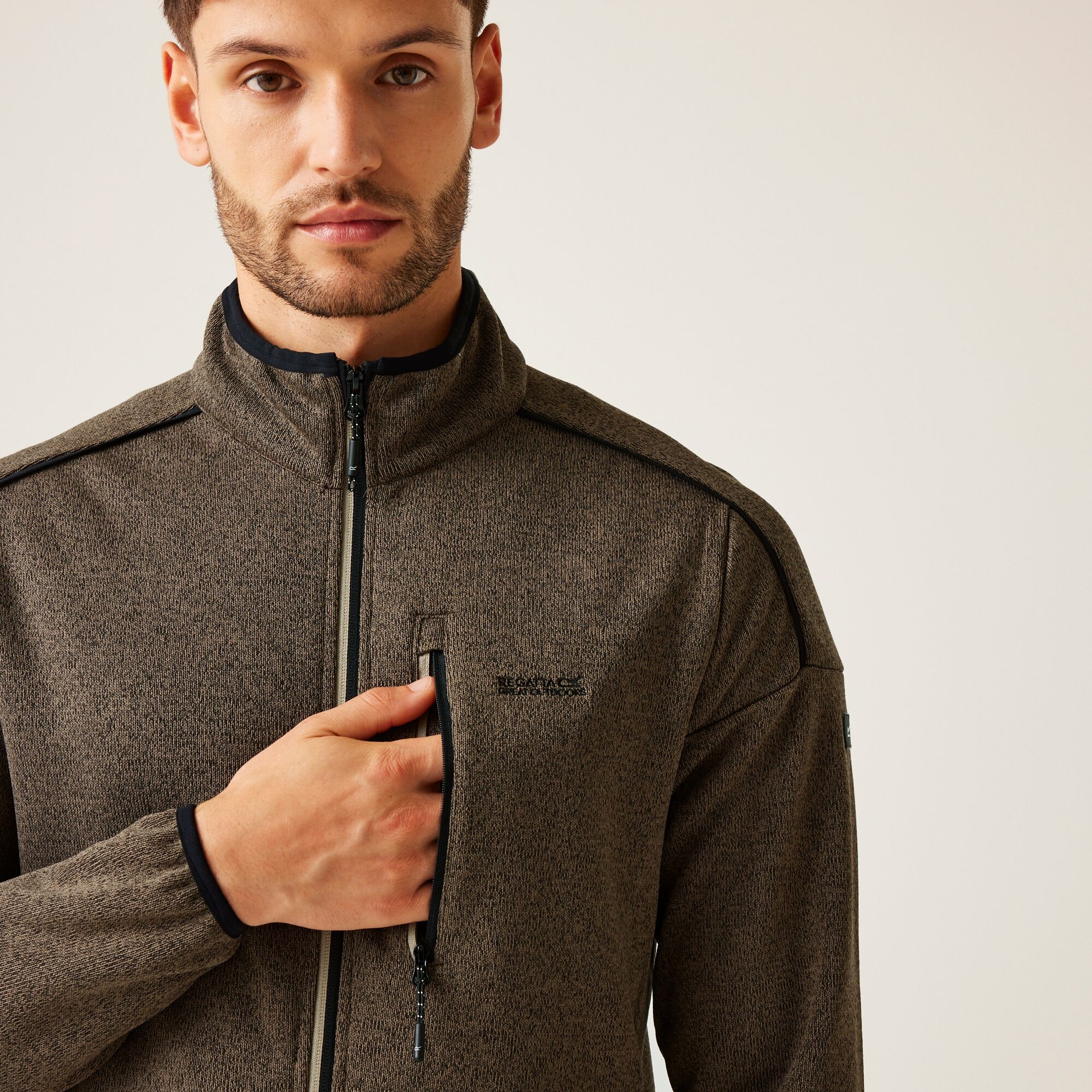 Men's Kames Full Zip Fleece | Treetop Golden Sand