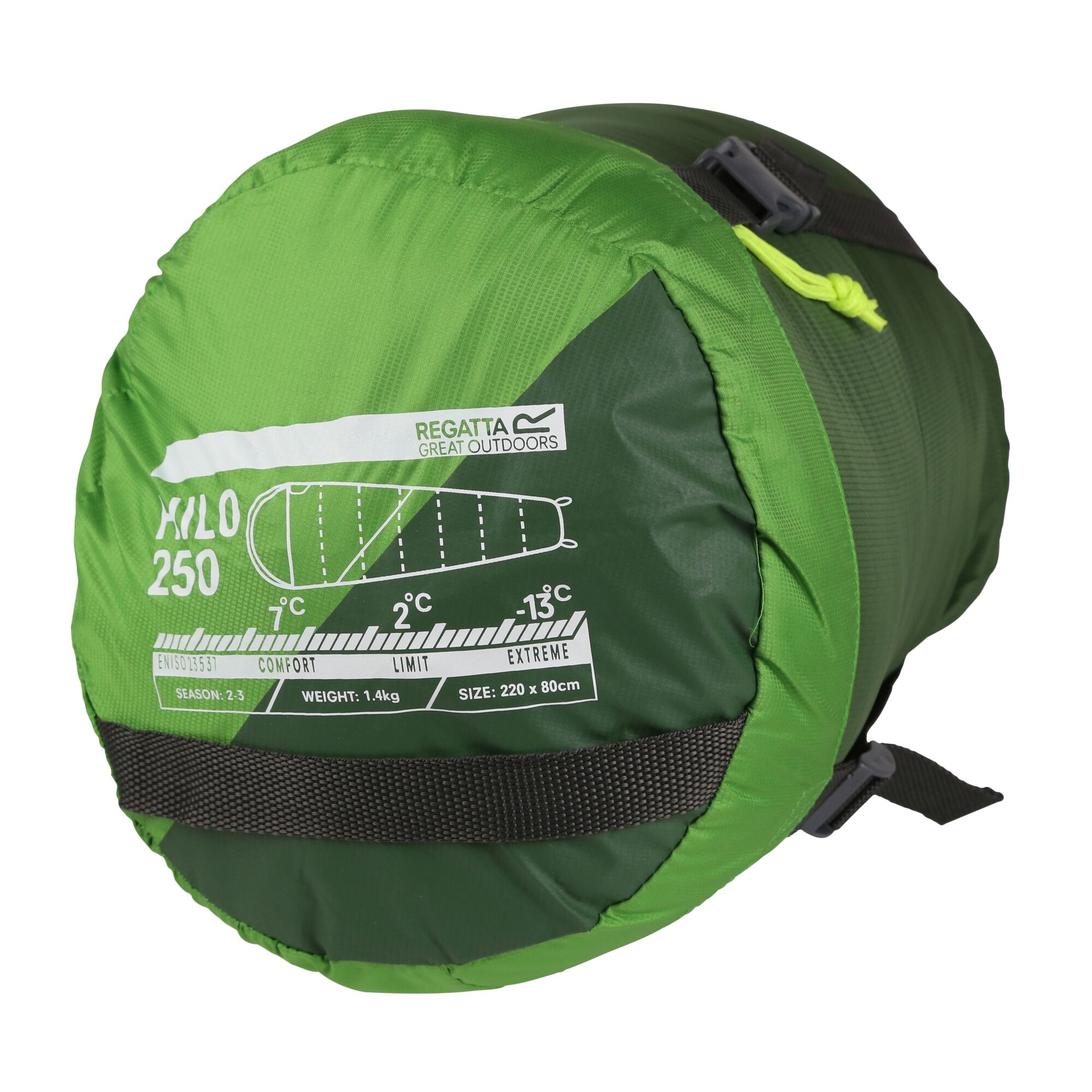 Hilo v2 250 Mummy Sleeping Bag | Exreme Green Greener Pastures